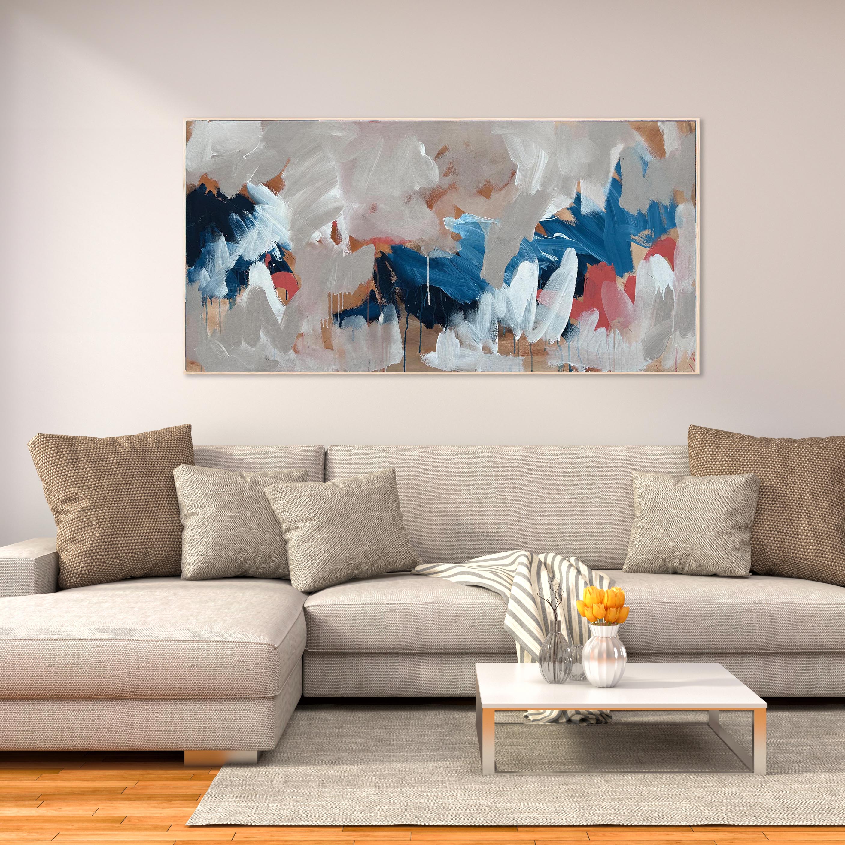 Going For A Run | Original Painting | 150x76cm