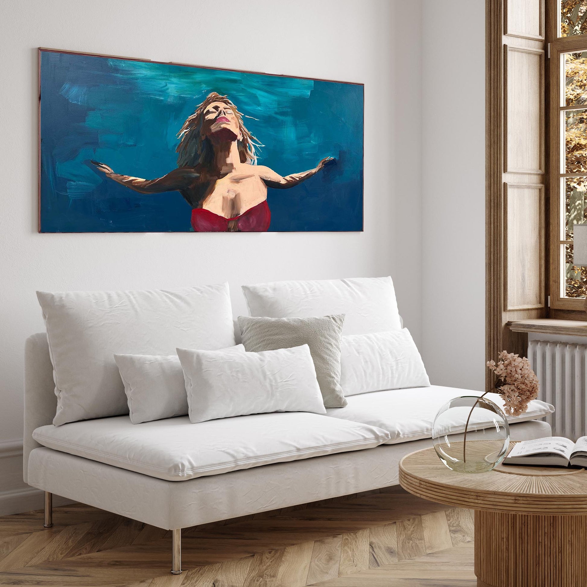 Drifting - 150x80cm Original Painting-Abstract House