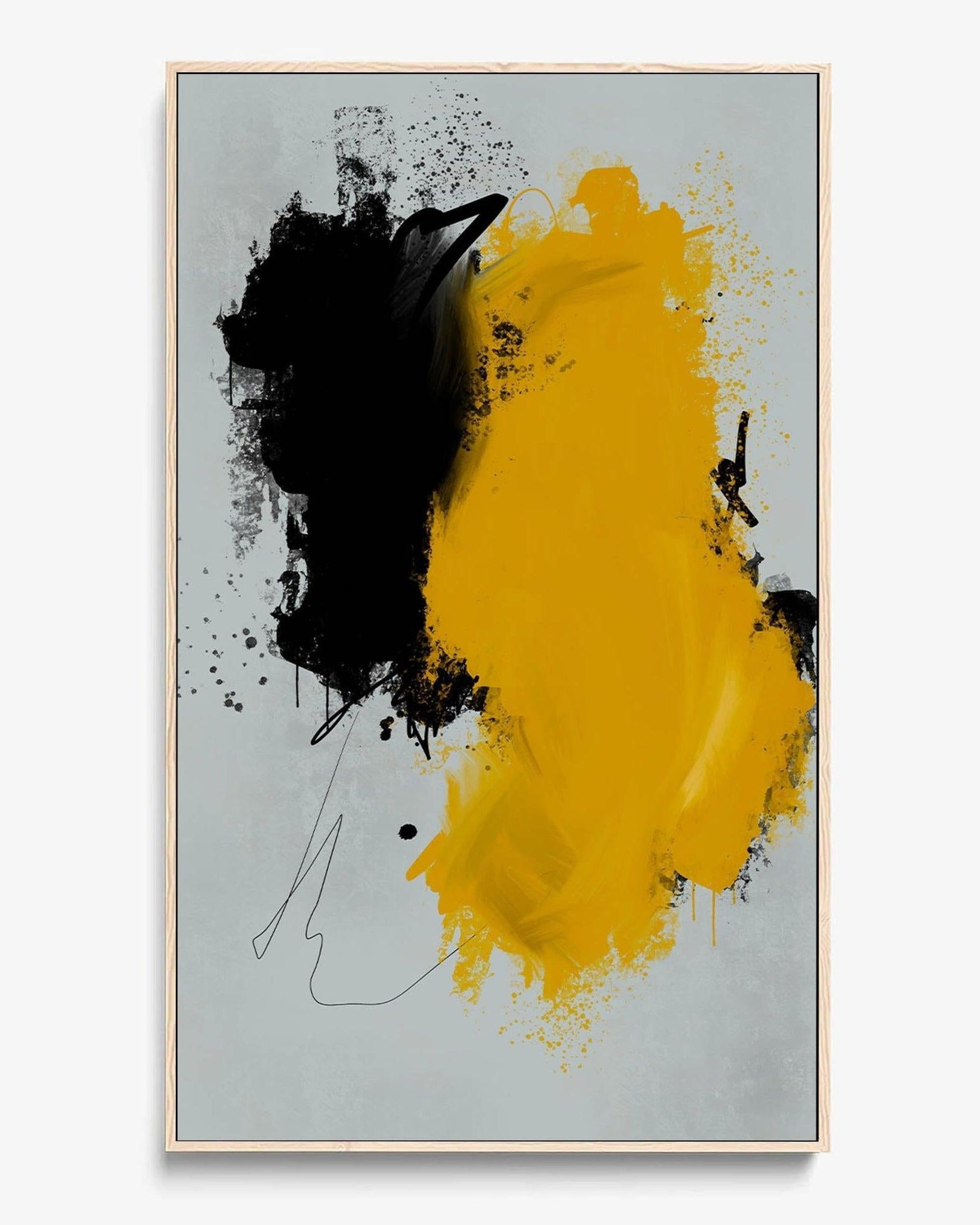 Amplified Framed Canvas-Abstract House