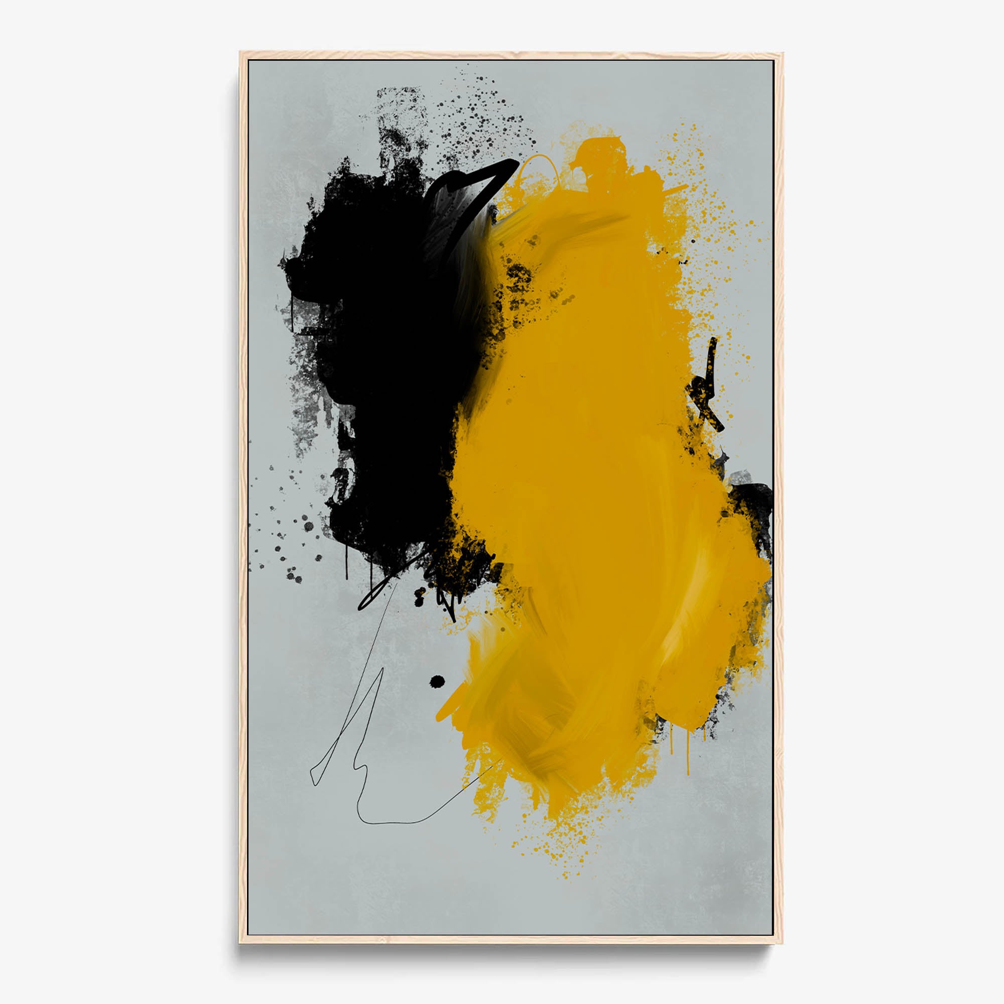 Amplified Framed Canvas-Abstract House