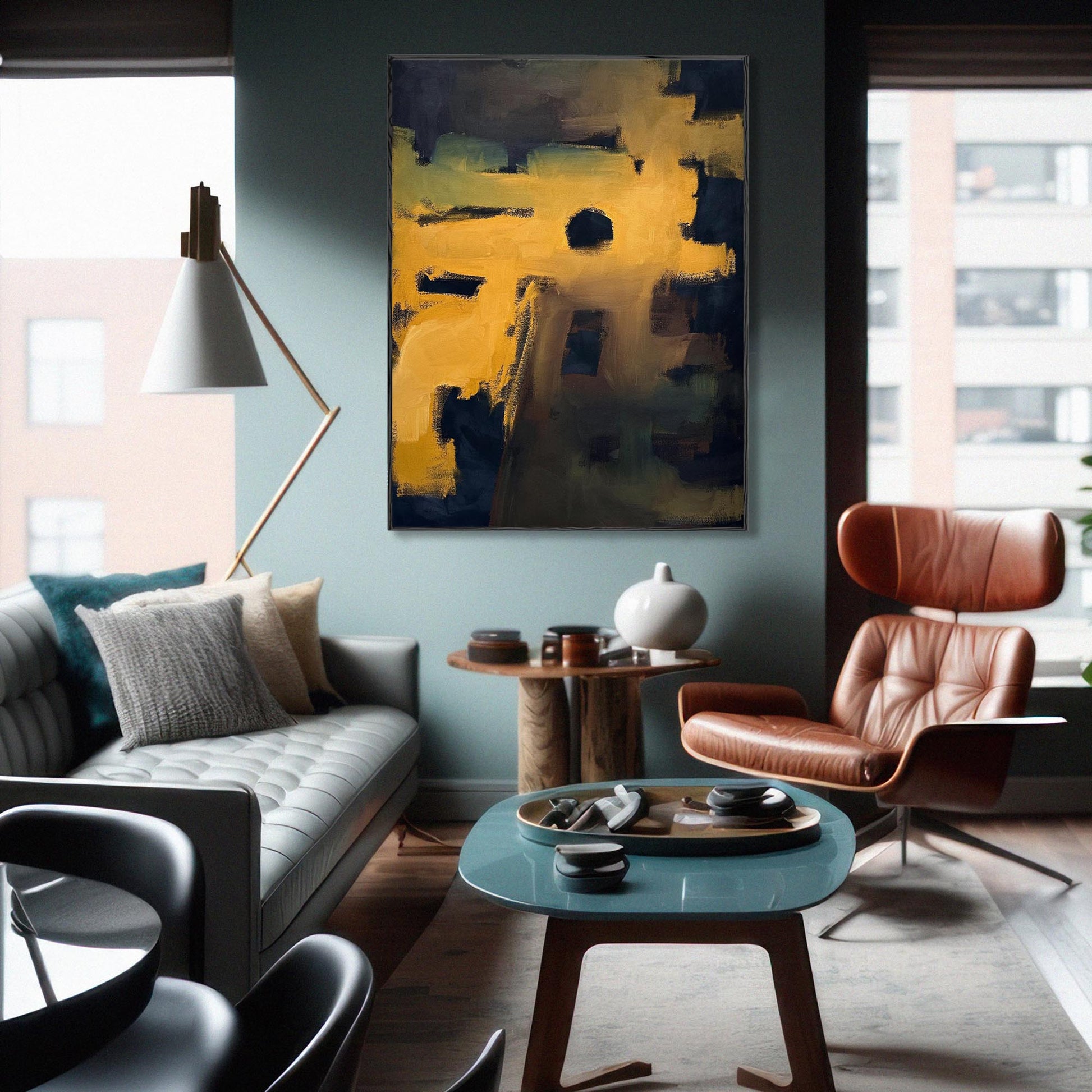 Beyond A Dream - Original Painting-Abstract House