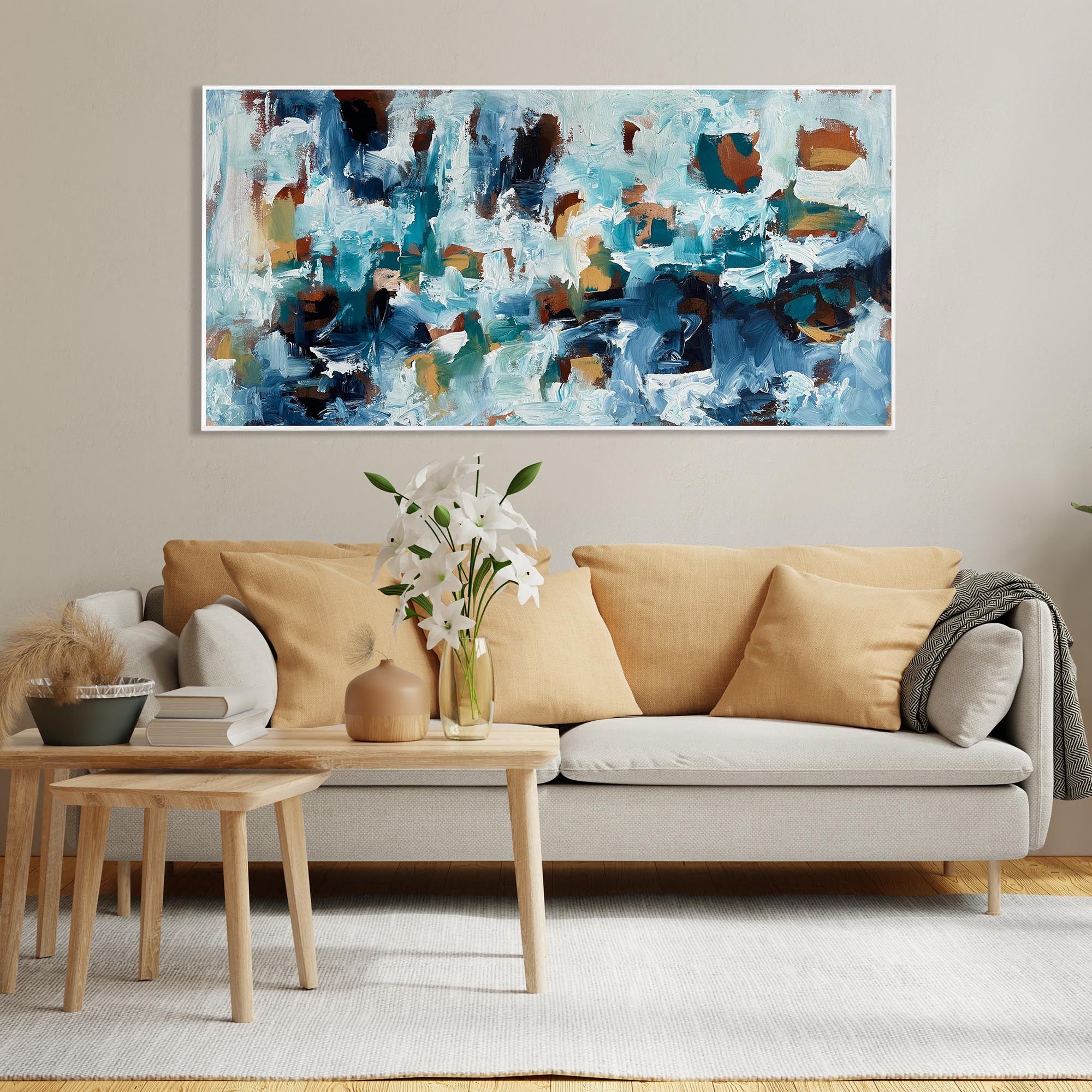 Finding A Connection - Original Painting-Abstract House