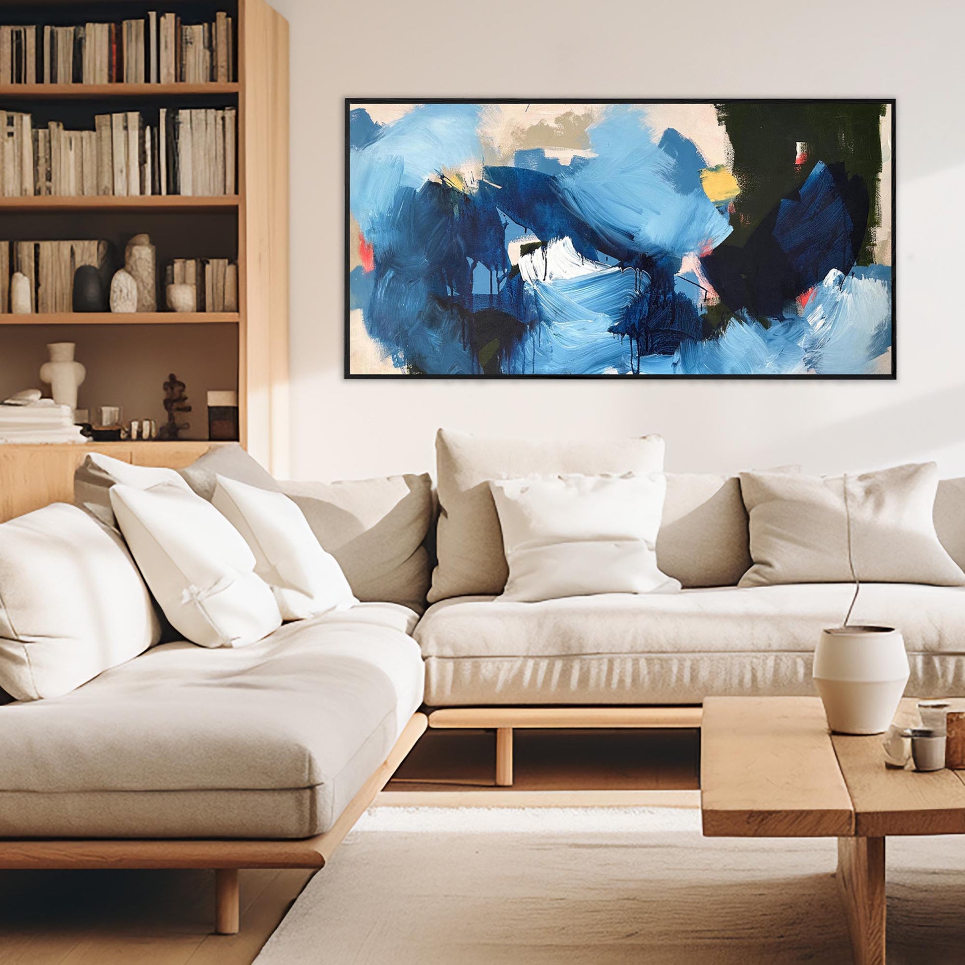 Strong Current - Original Painting-Abstract House