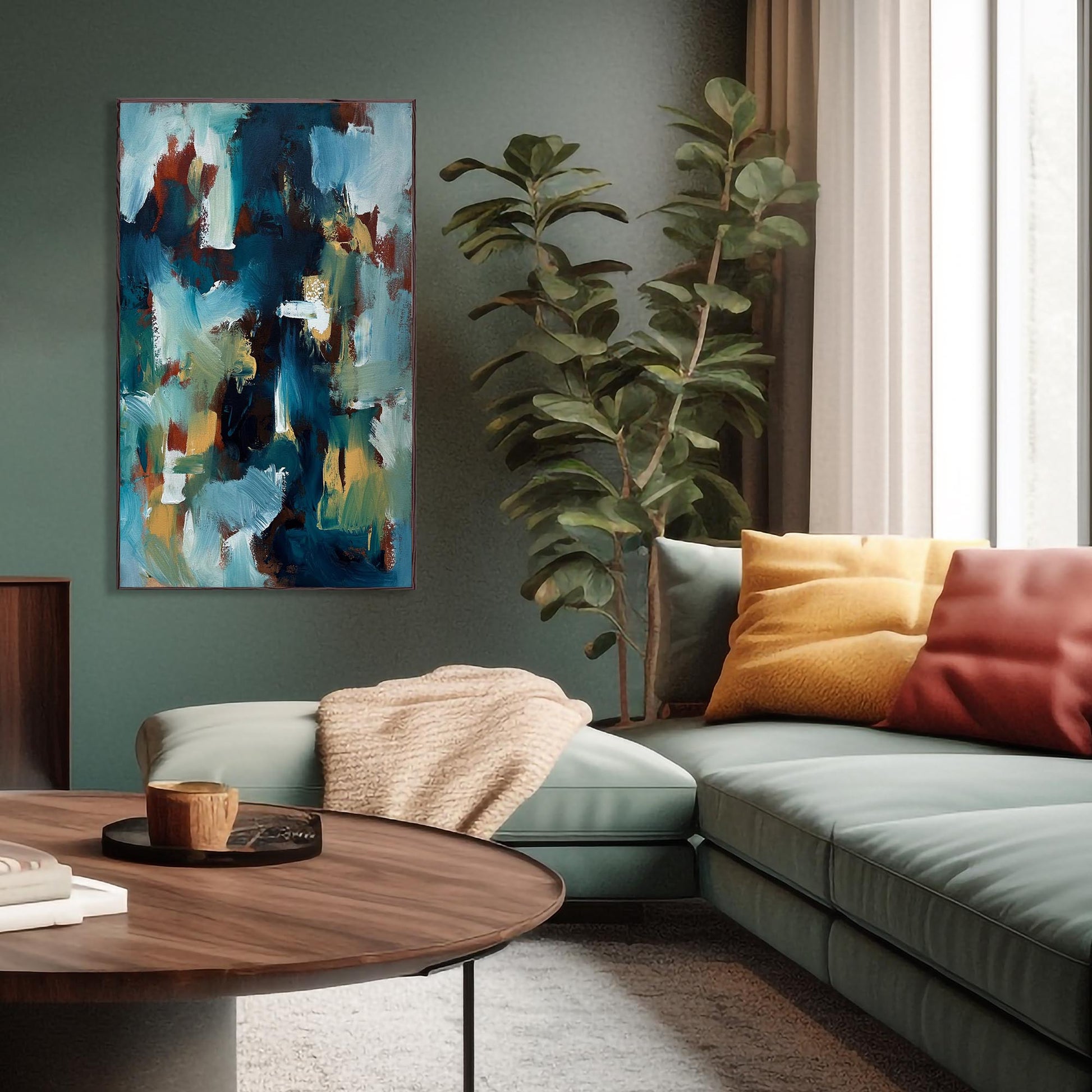 Timeless - Original Painting-Abstract House