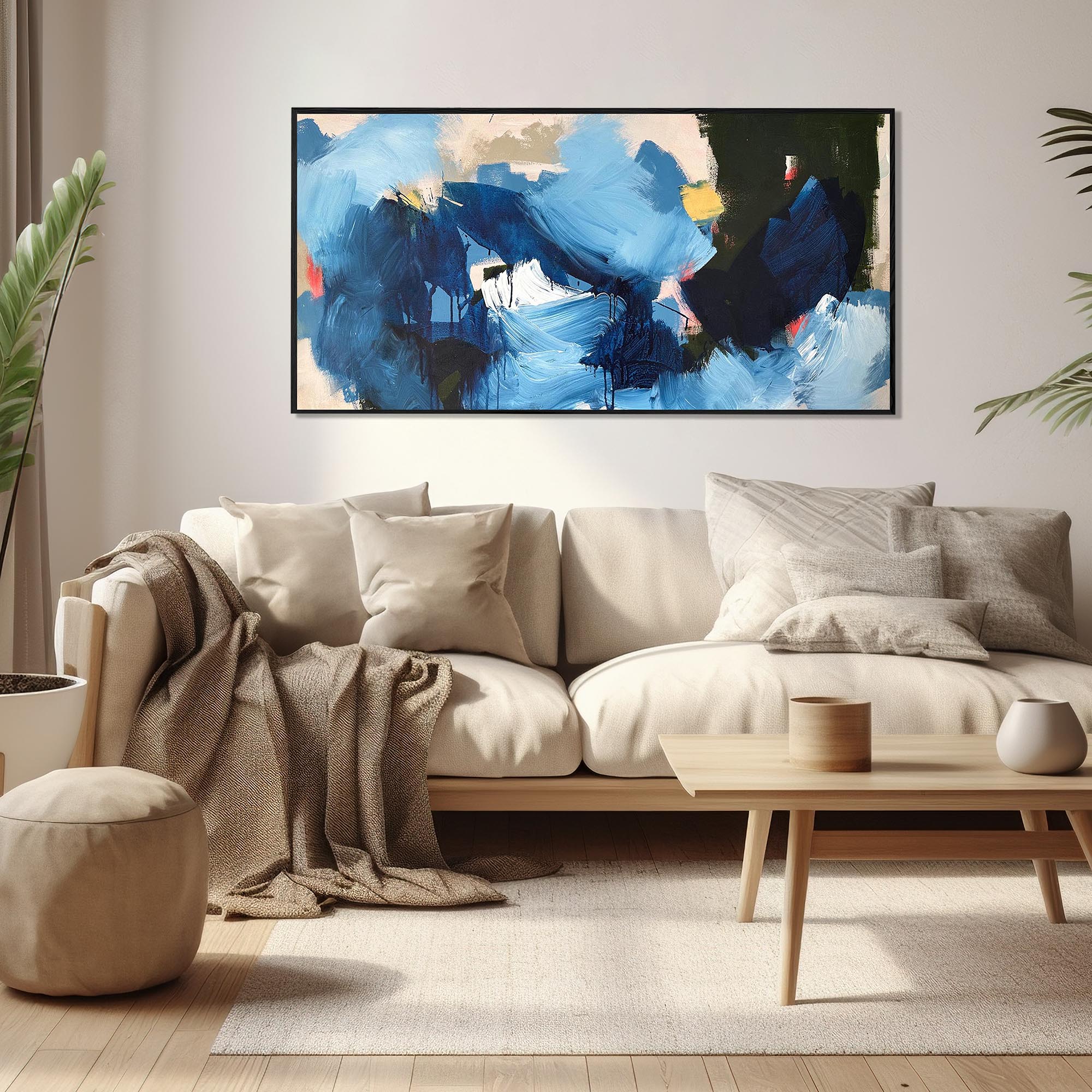 Strong Current - Original Painting-Abstract House