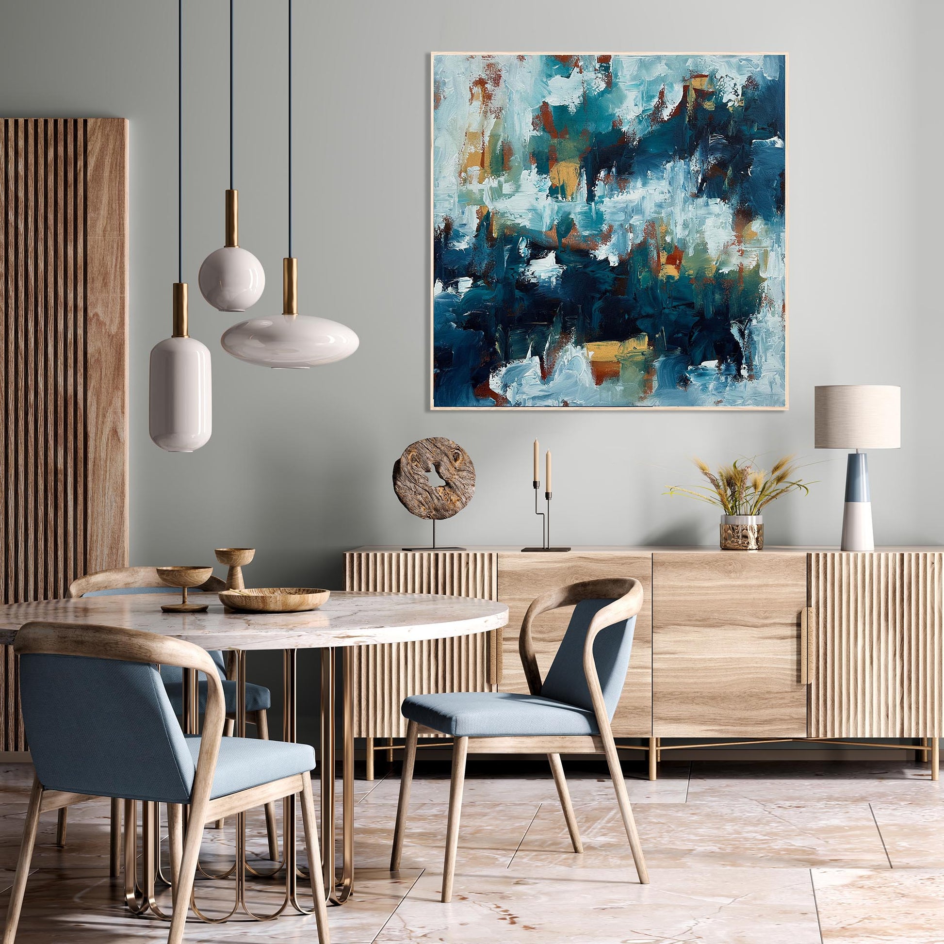 Bound By Time - Original Painting-Abstract House