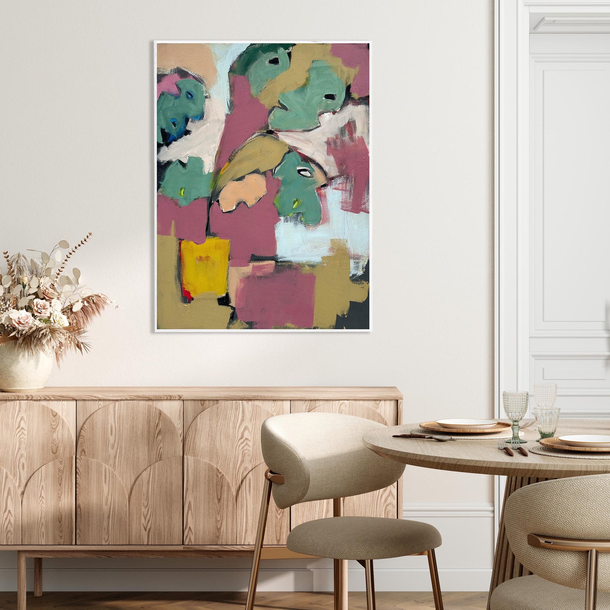 Botanical Haze - Original Painting-Abstract House