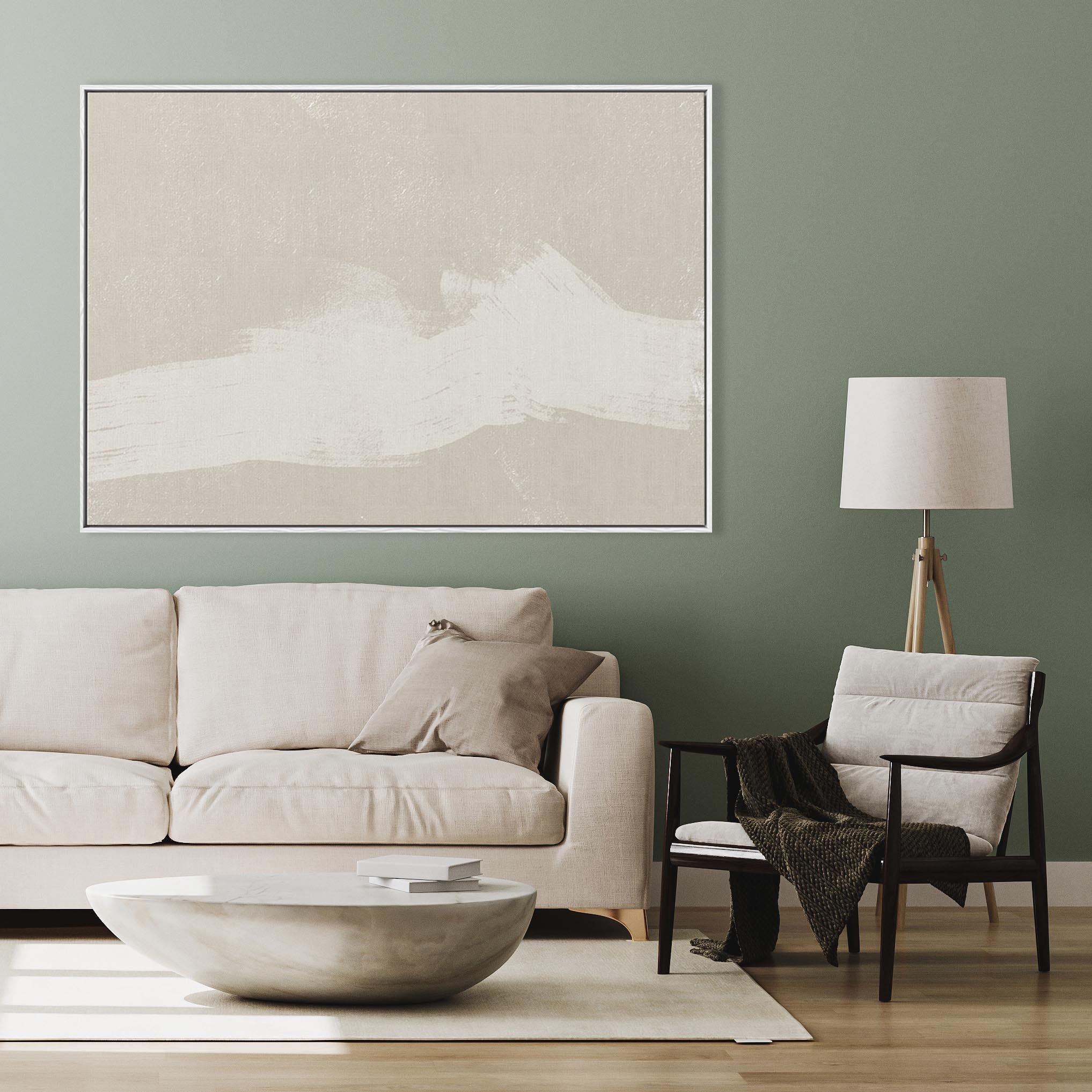 Neutral Abstract Sands Canvas Print