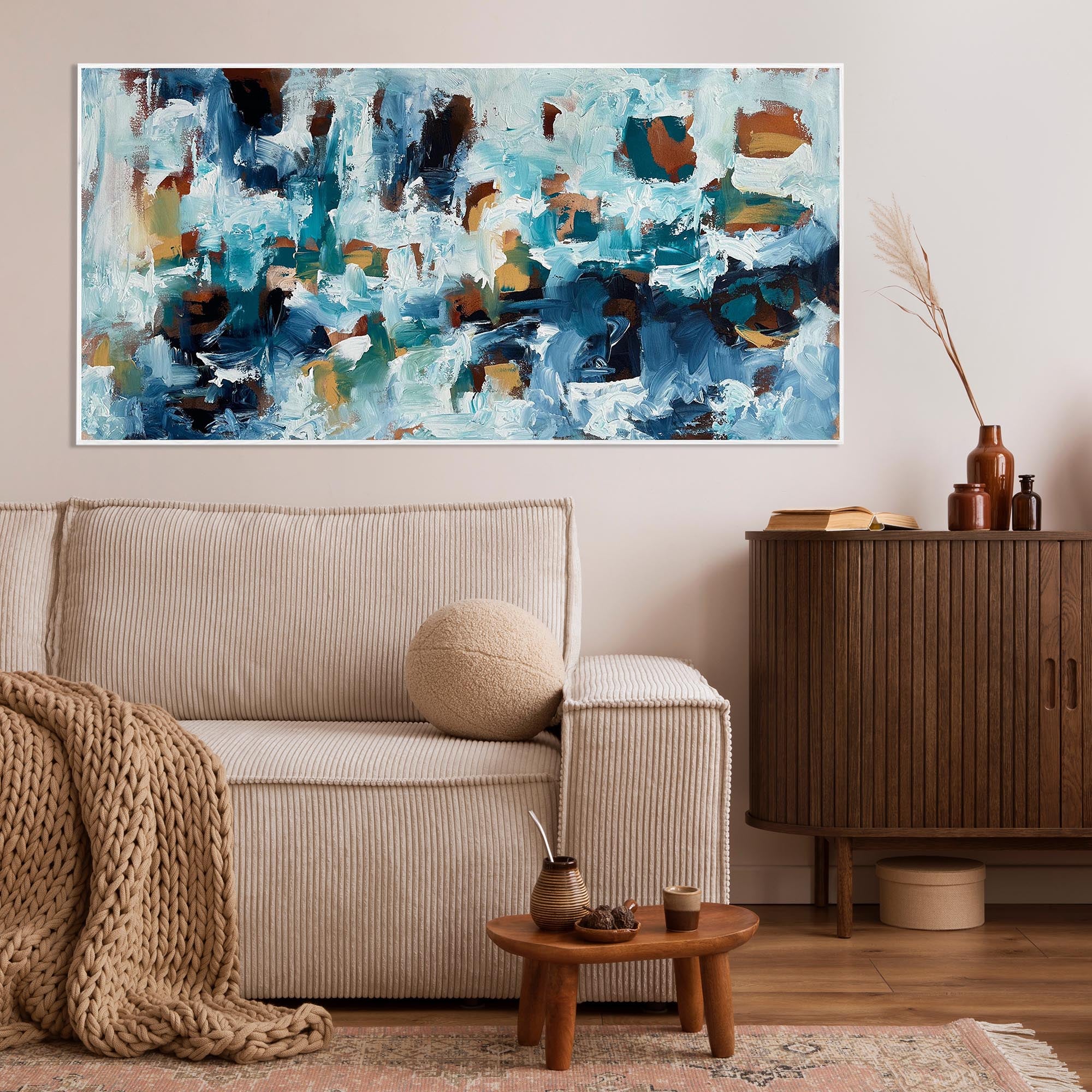 Finding A Connection - Original Painting-Abstract House
