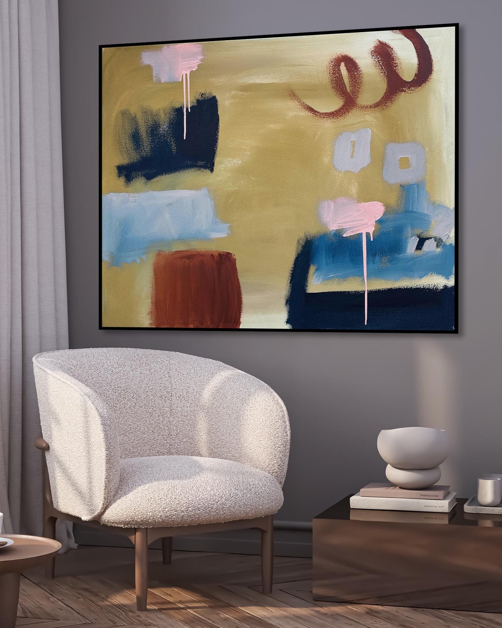 Dreamers - Original Painting-Abstract House