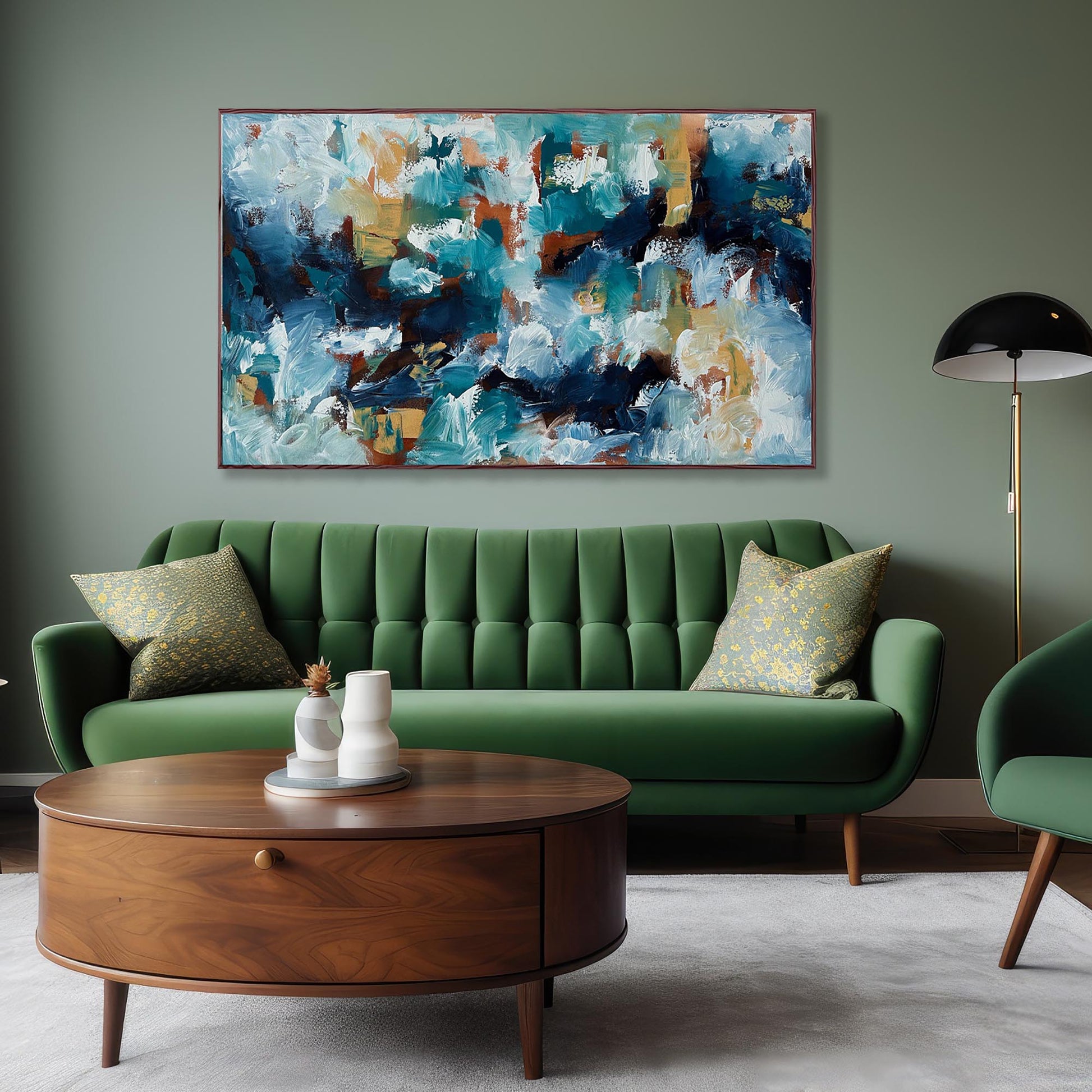 Then Came The Wave - Original Painting-Abstract House