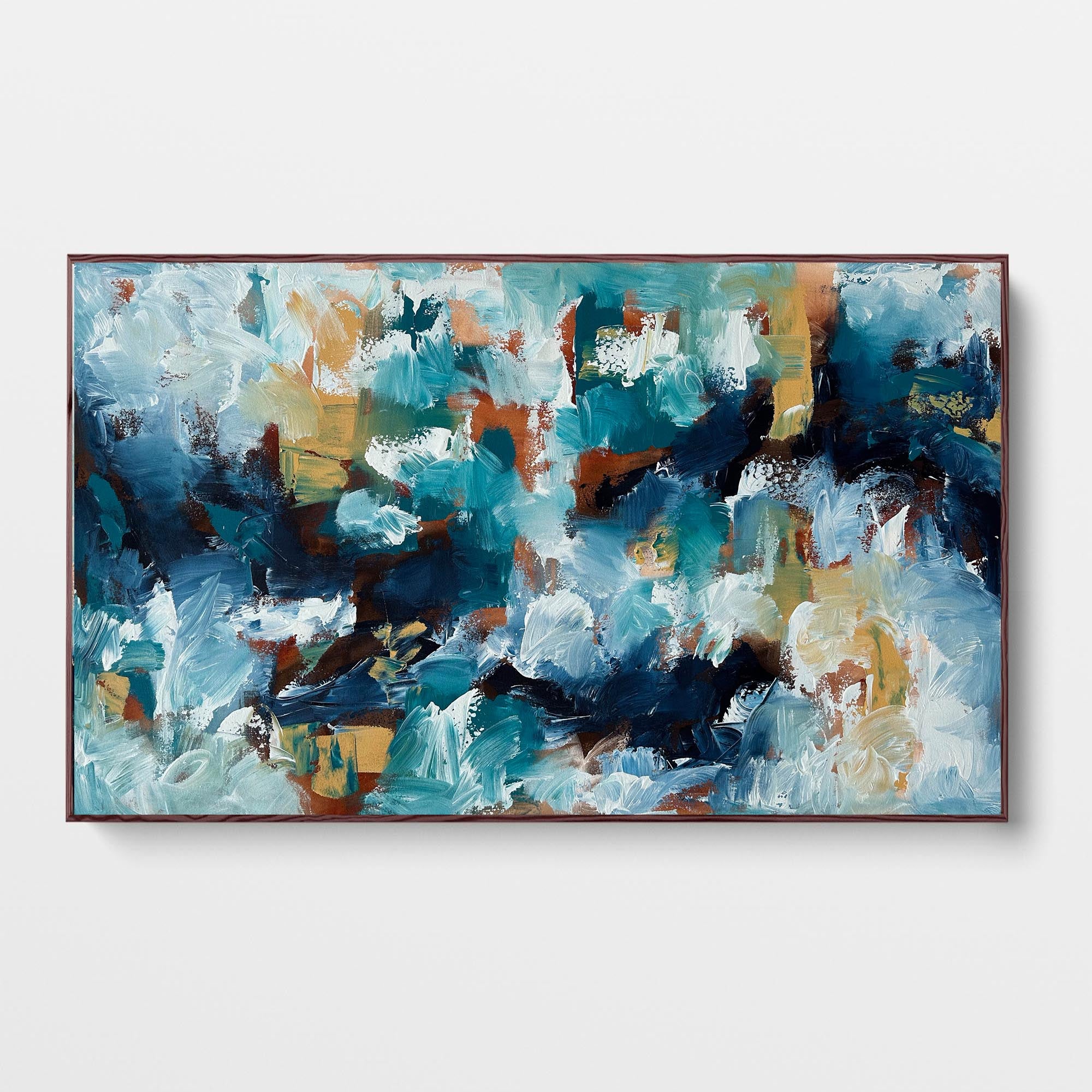Then Came The Wave - Original Painting-Abstract House