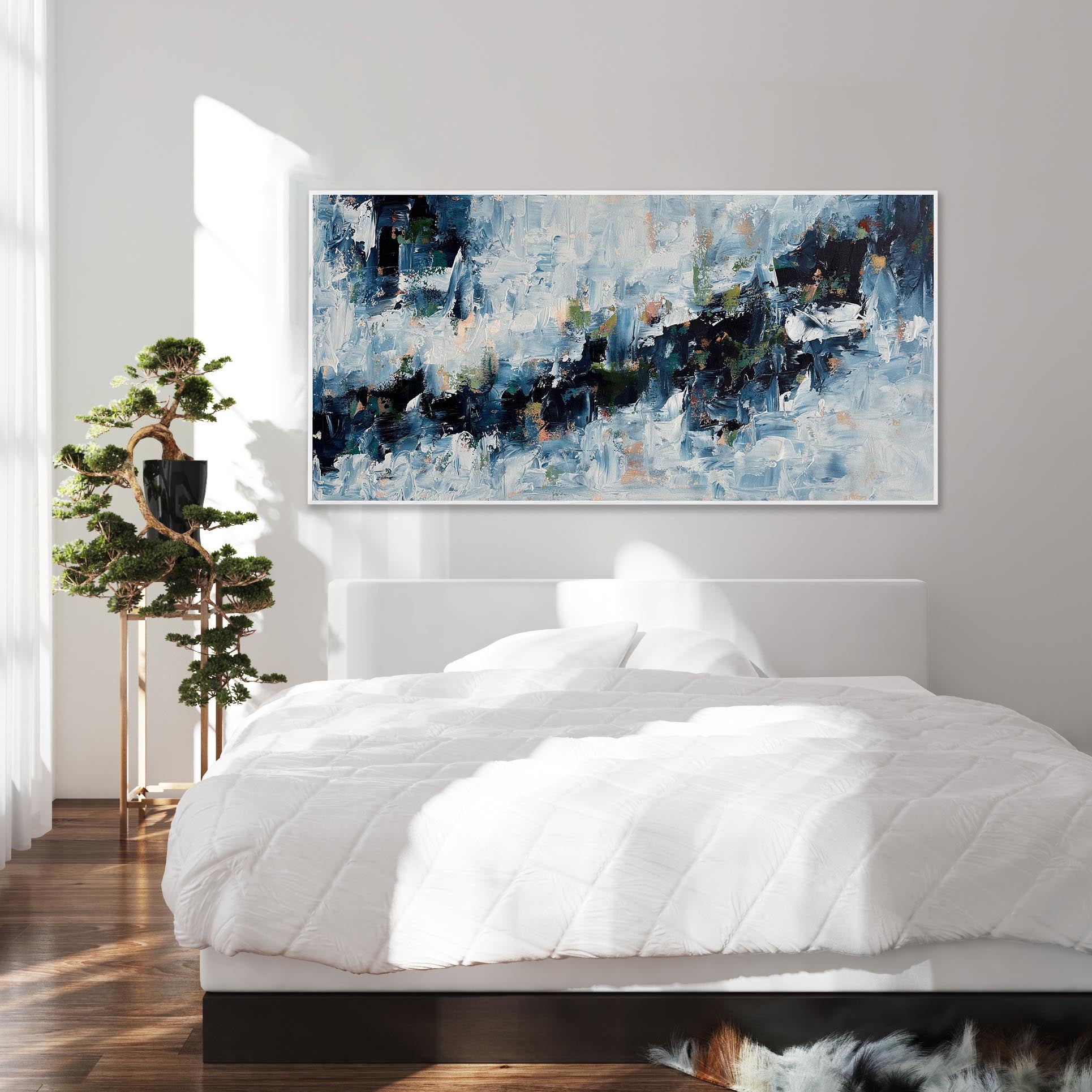 Chasing The Line - Original Painting-Abstract House