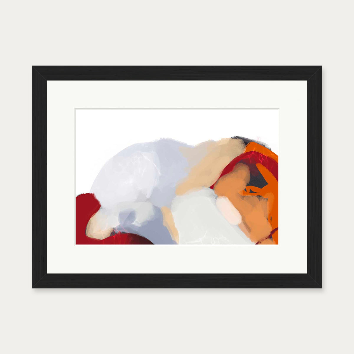Lava Sands I Art Print — 30 x 40 cm — Black Frame