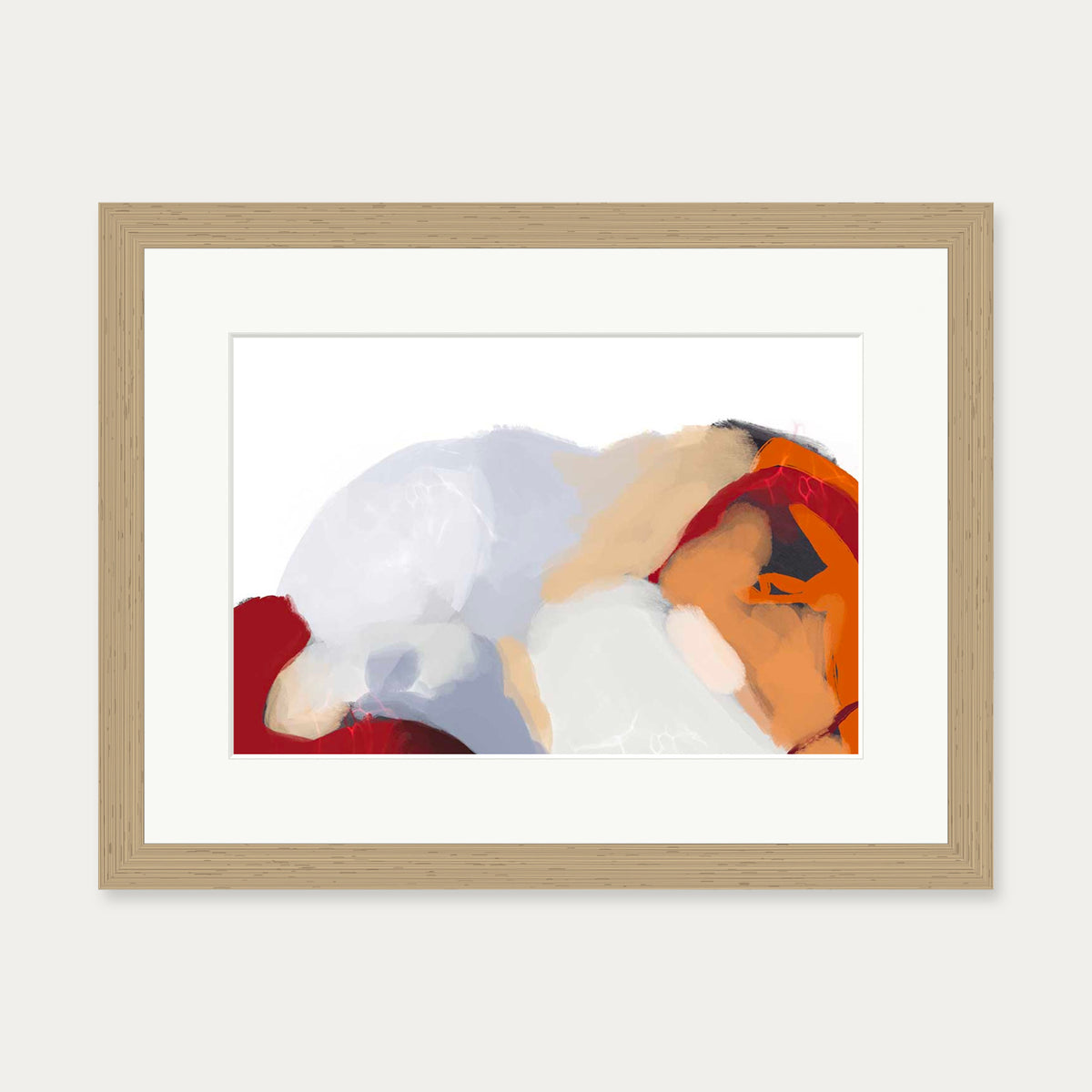 Lava Sands I Art Print — 30 x 40 cm — Oak Frame