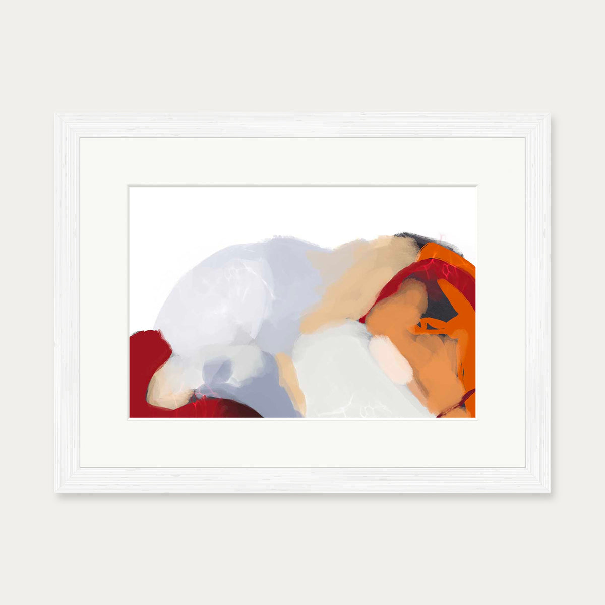 Lava Sands I Art Print — 30 x 40 cm — White Frame