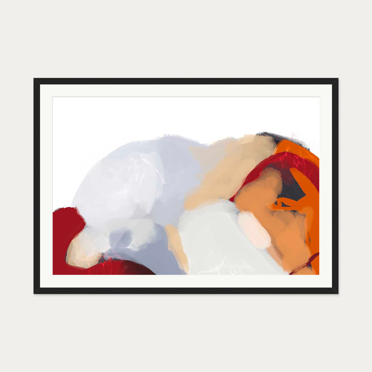 Lava Sands I Art Print — 70 x 100 cm — Black Frame