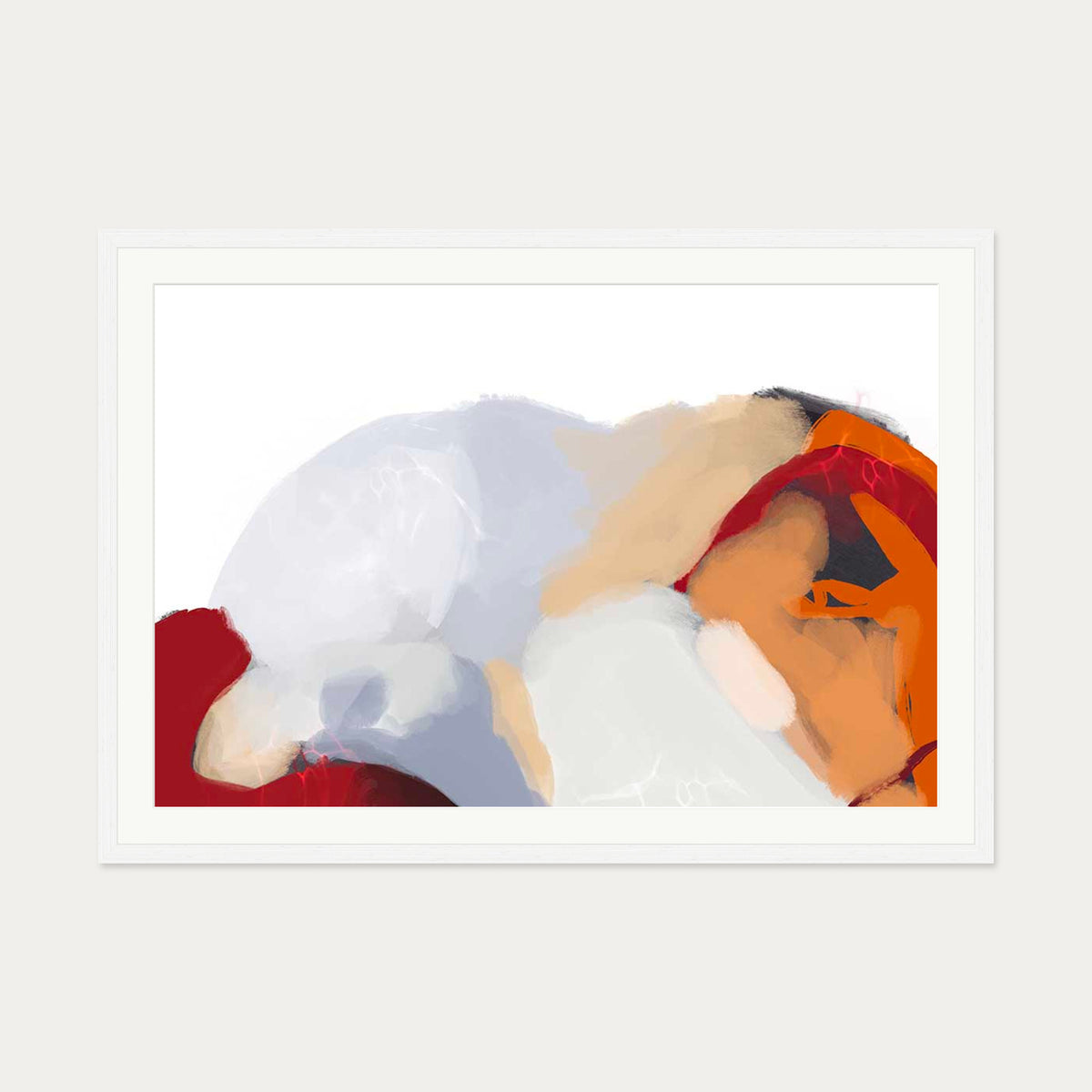 Lava Sands I Art Print — 70 x 100 cm — White Frame