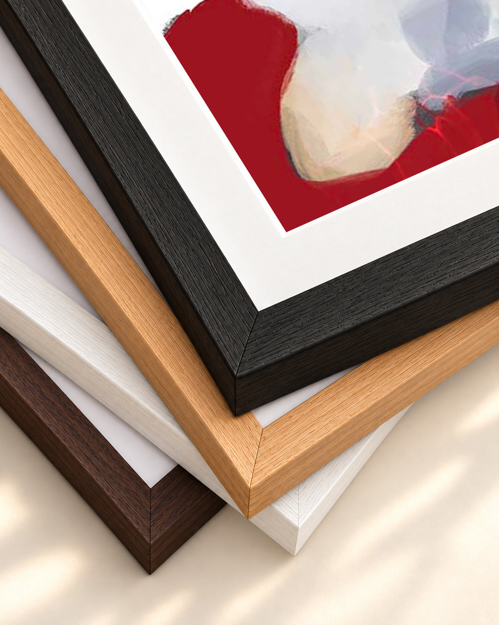 Lava Sands I Art Print — framed print corner with 5 cm mount and bevel