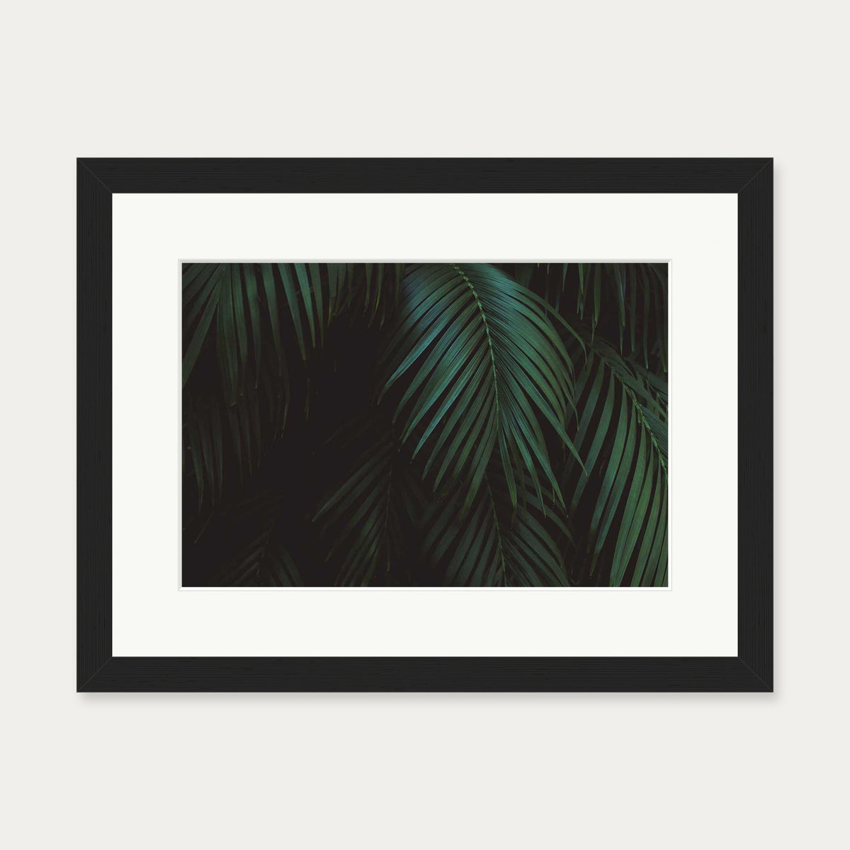 Leaves Portrait Wall Art Print — 30 x 40 cm — Black Frame