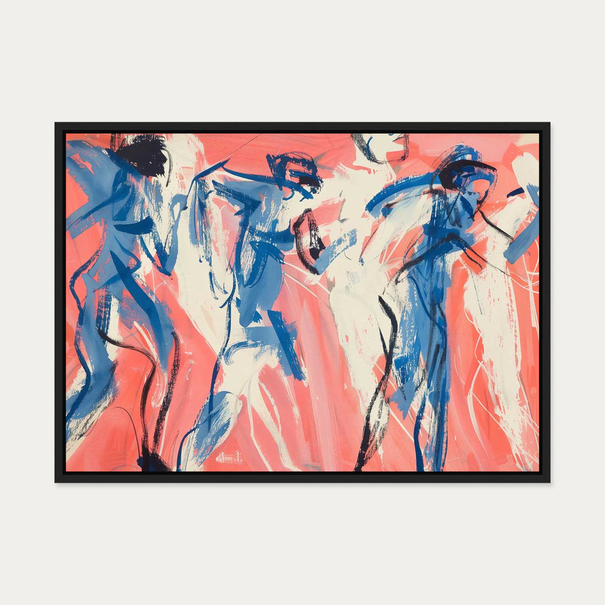 Life In Motion Canvas Art — 50 x 70 cm — Black Frame