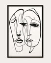 A Pair Of Faces Art Print