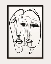 A Pair Of Faces Art Print