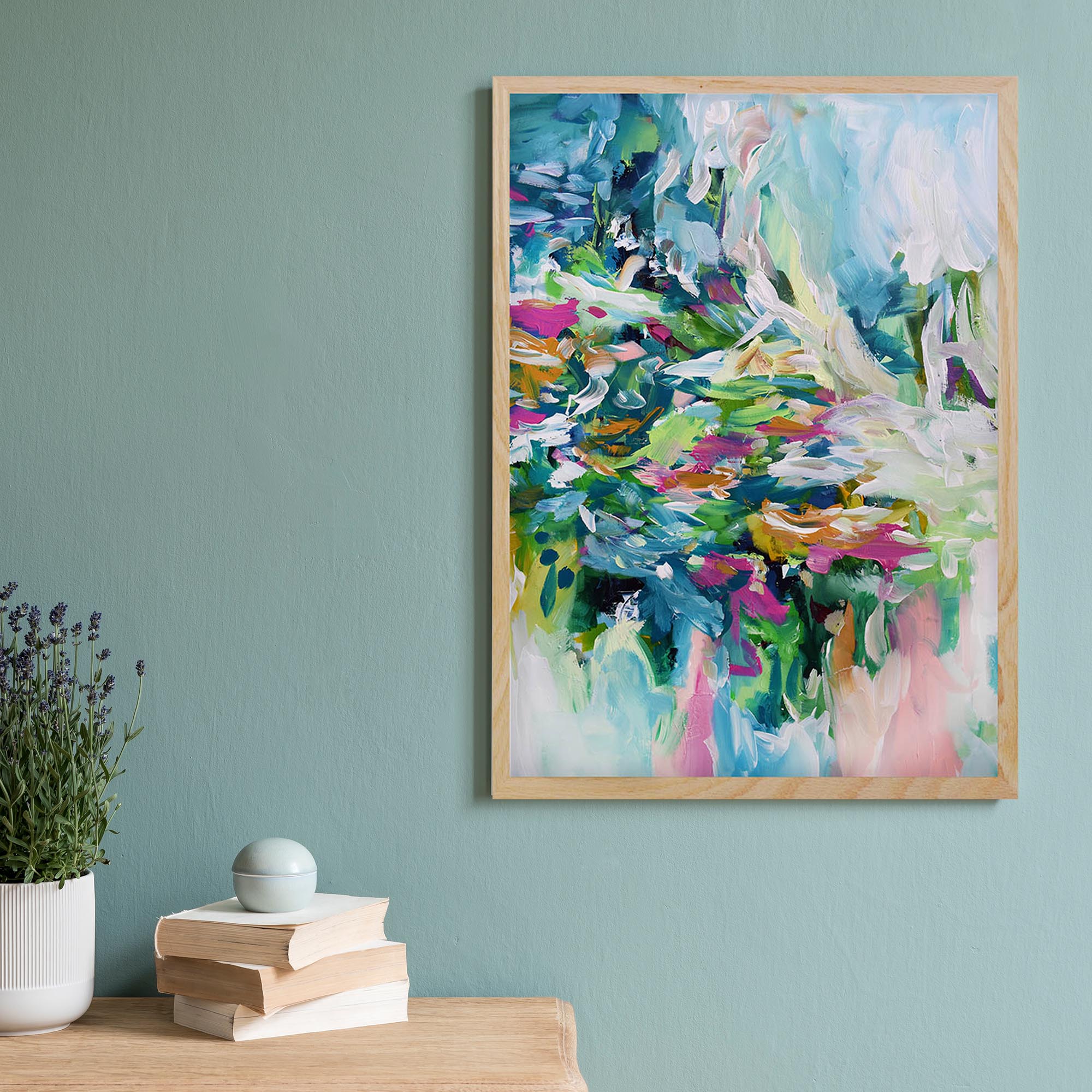 Abstract 150 Framed Art
