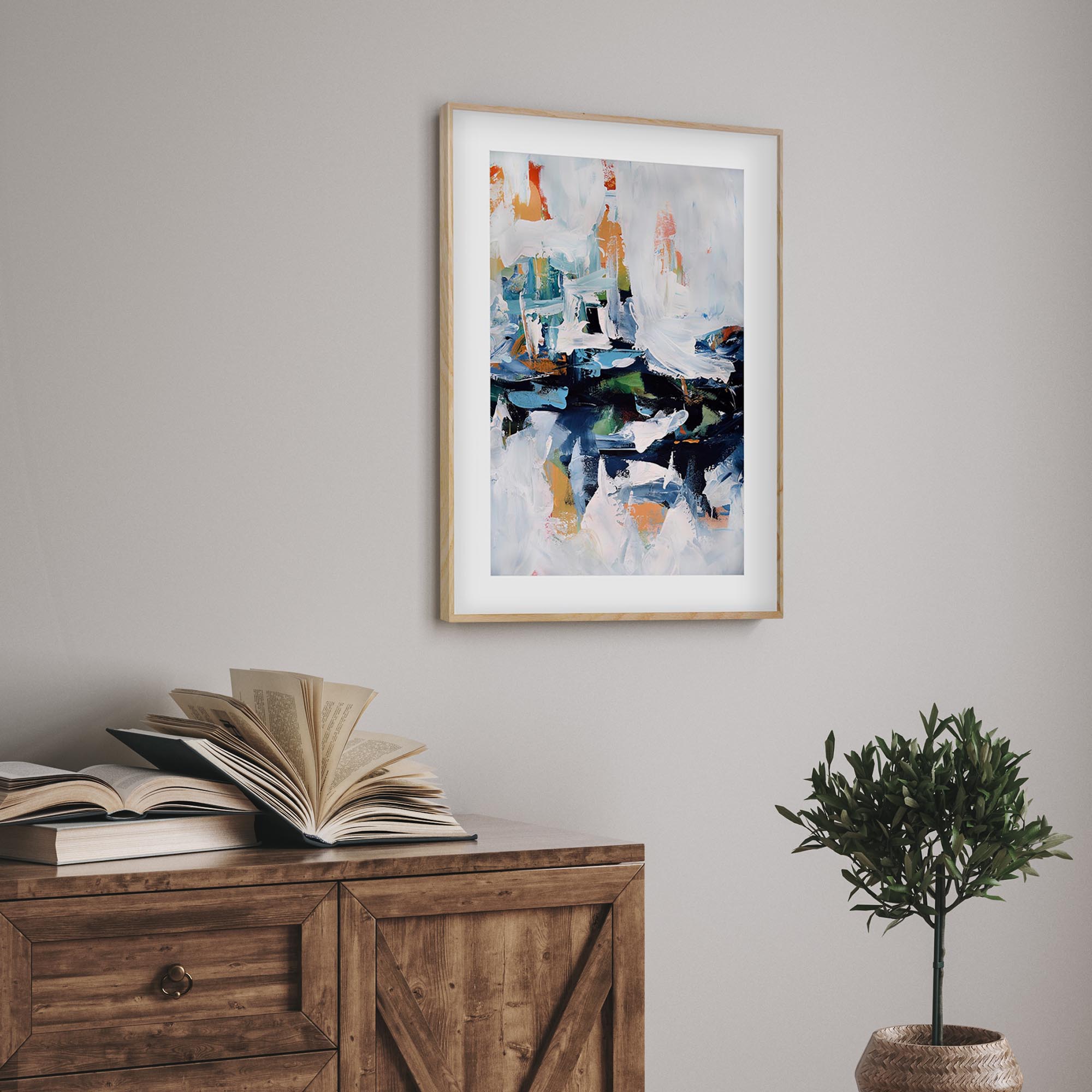 Abstract 155 Framed Art