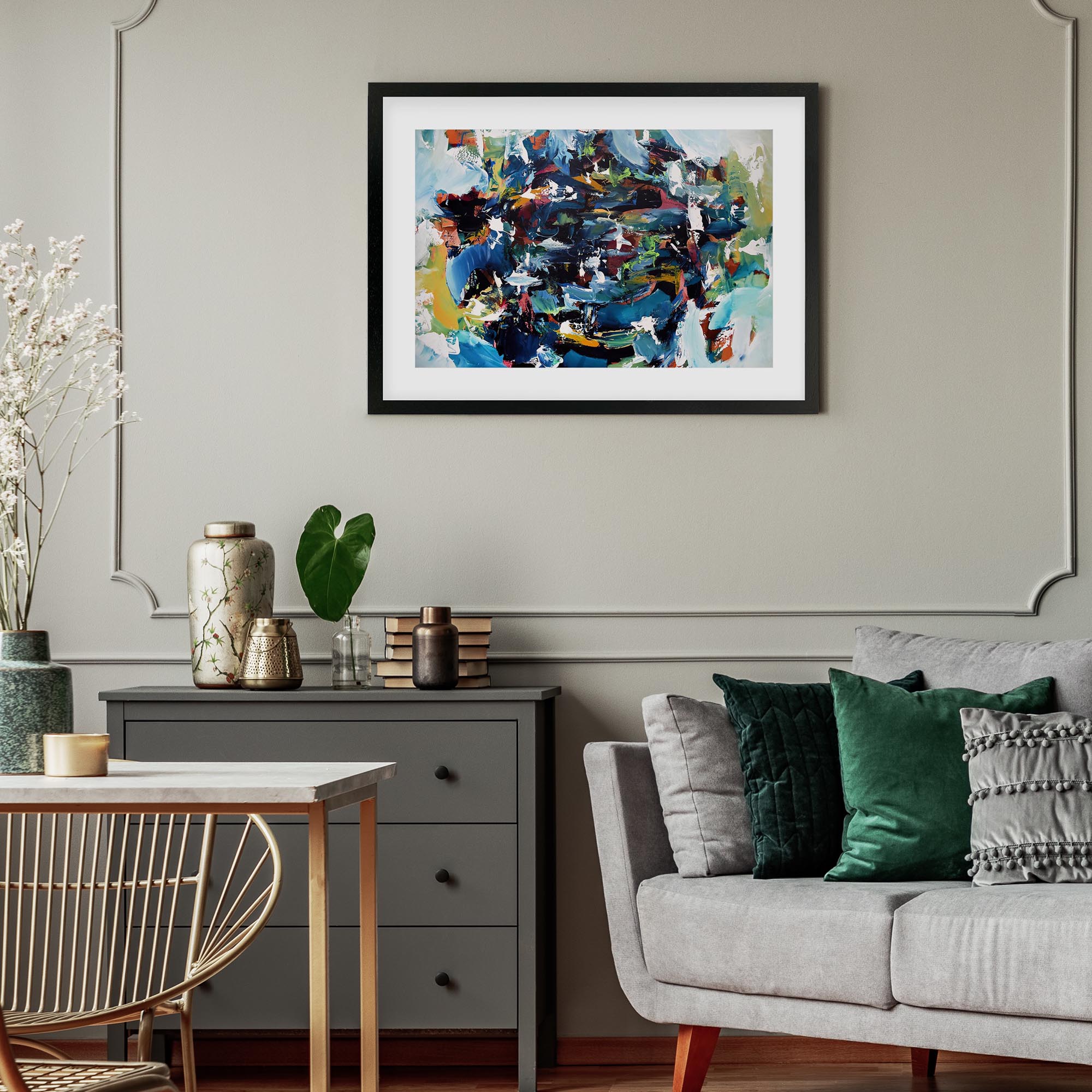 Abstract 431 Framed Art