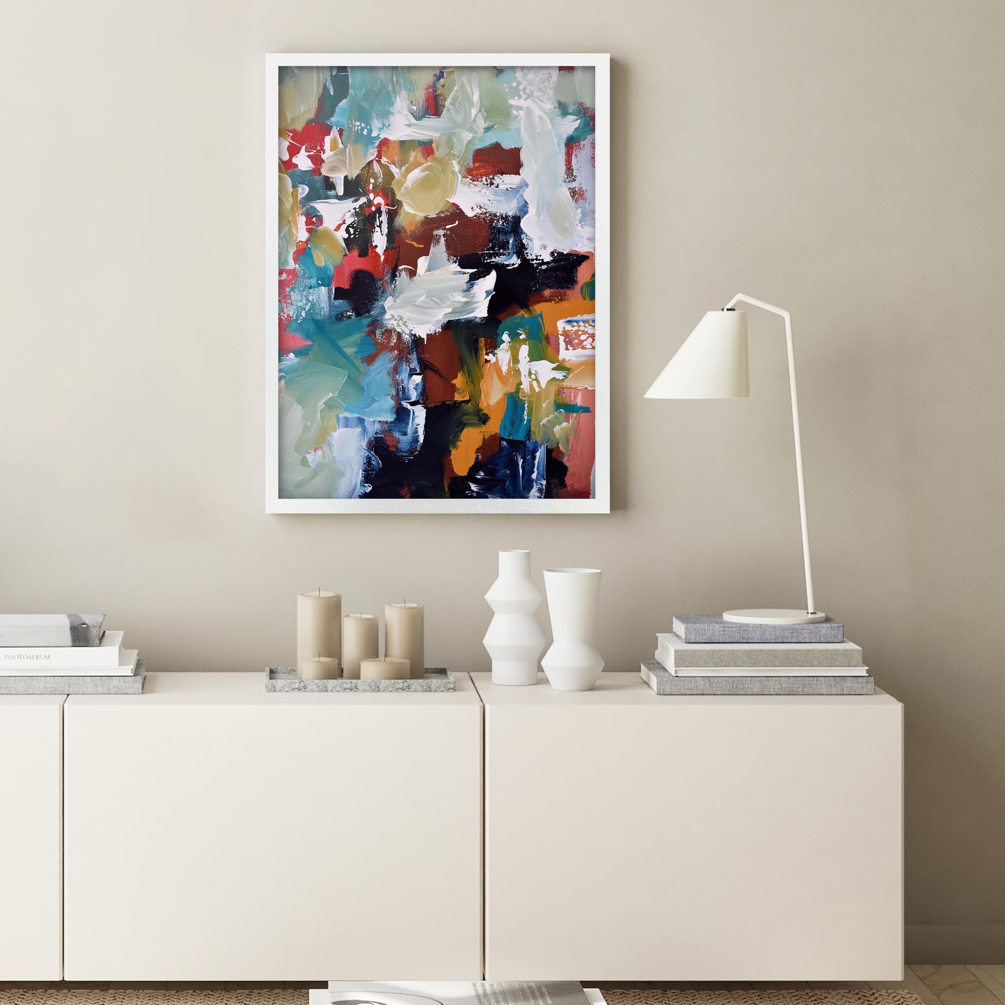 Abstract 296 Framed Art