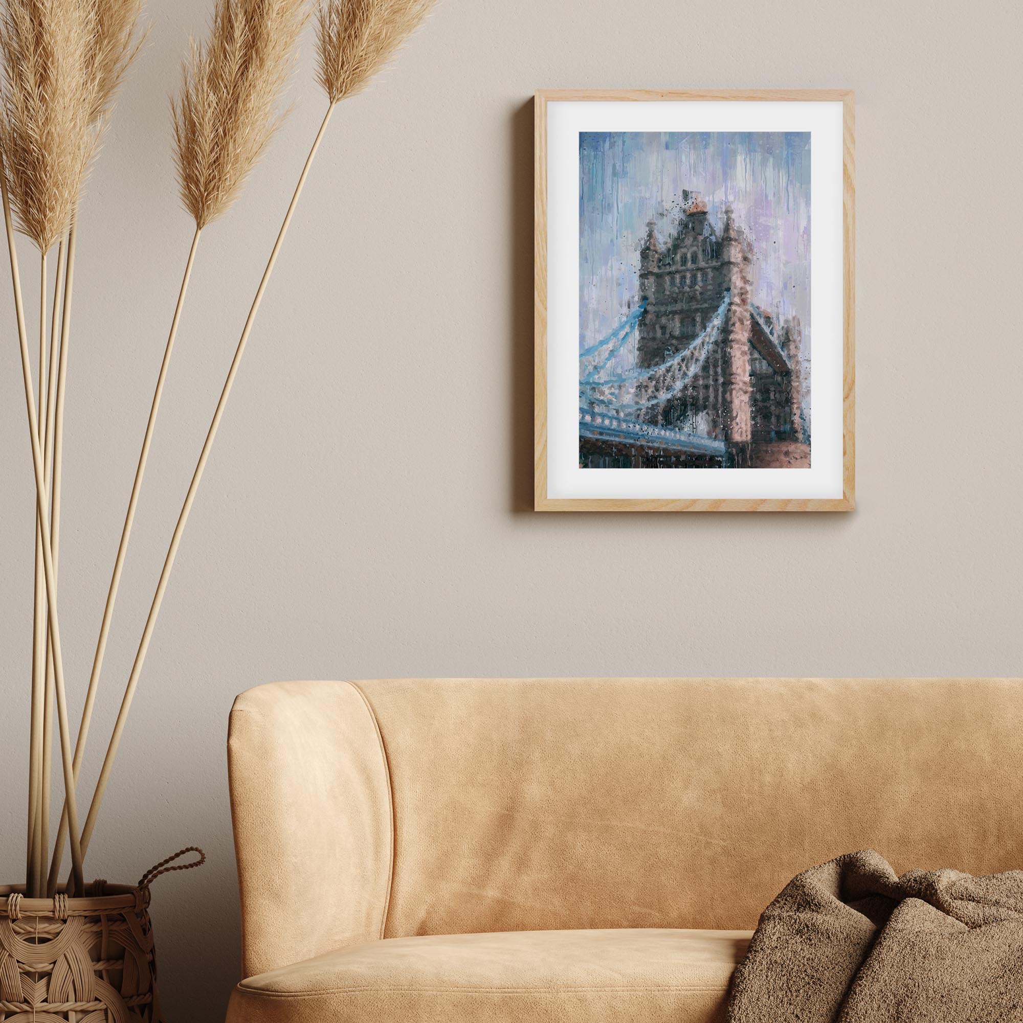 Tower Bridge London Impressionist Framed Art