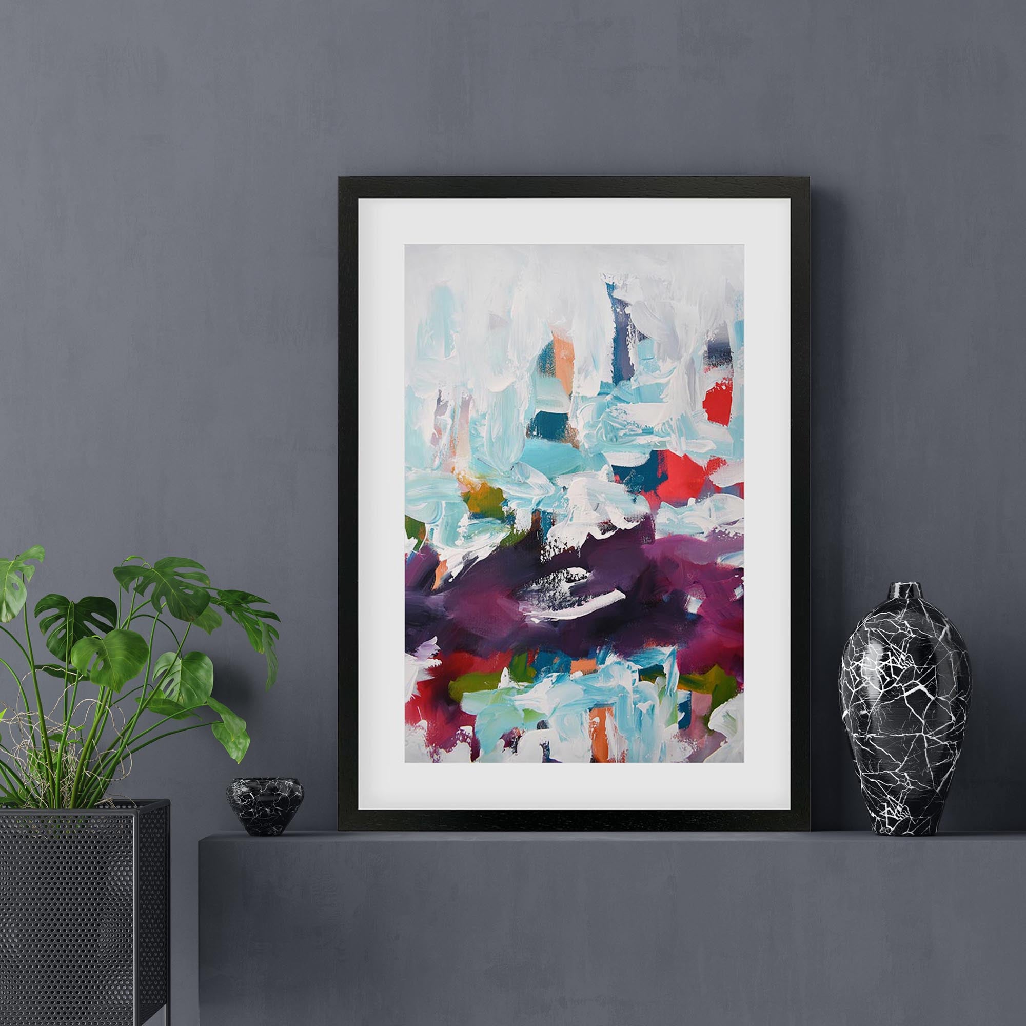 Abstract 439 Framed Art