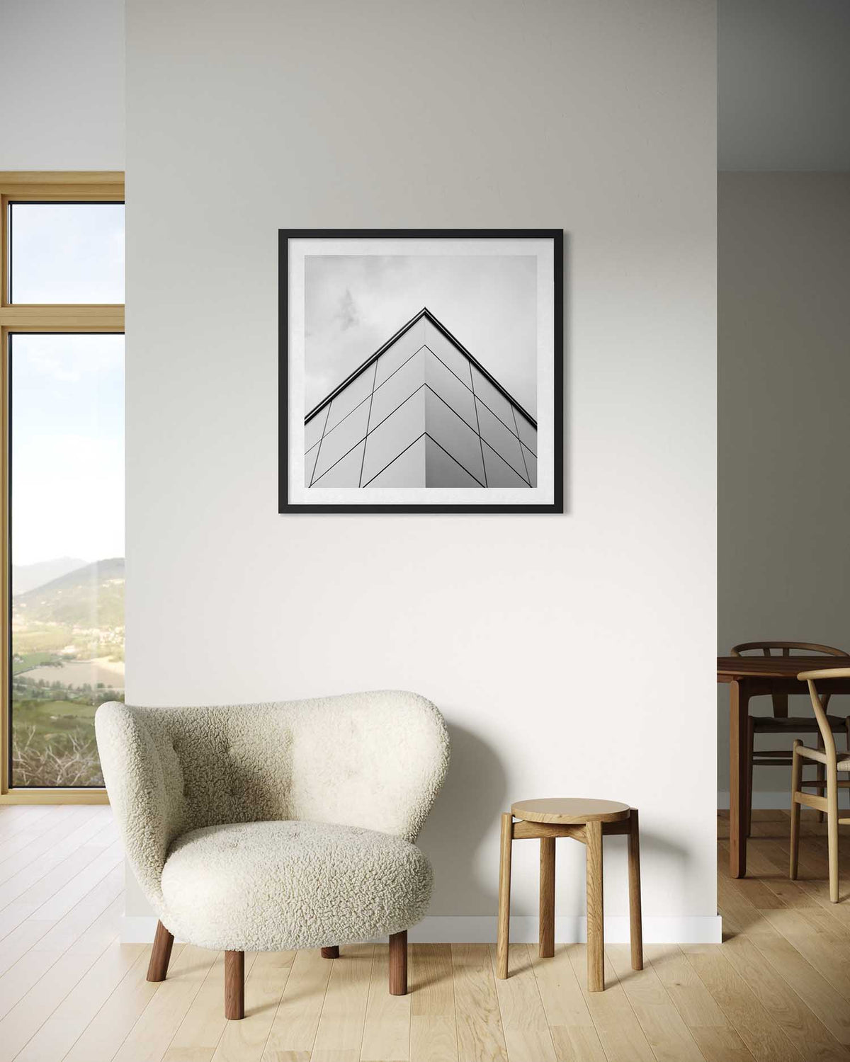 Monochrome Architecture Art Print