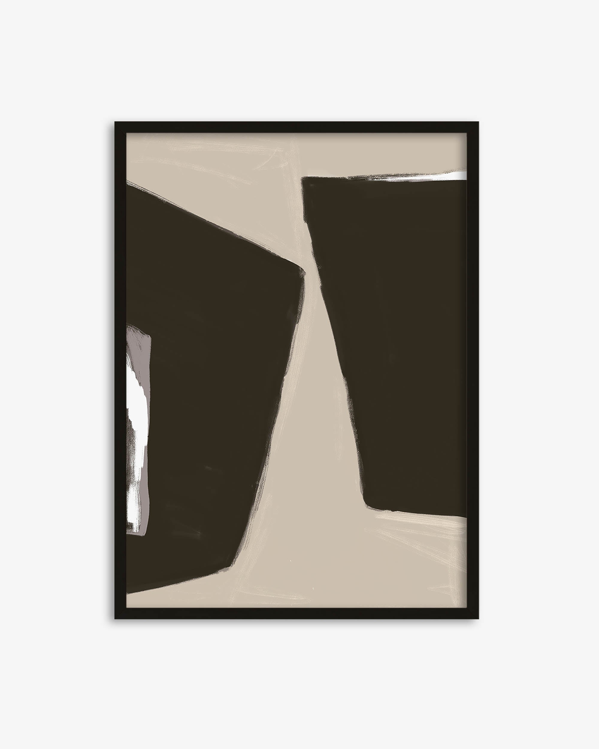 Abstract Beige 2 Art Print