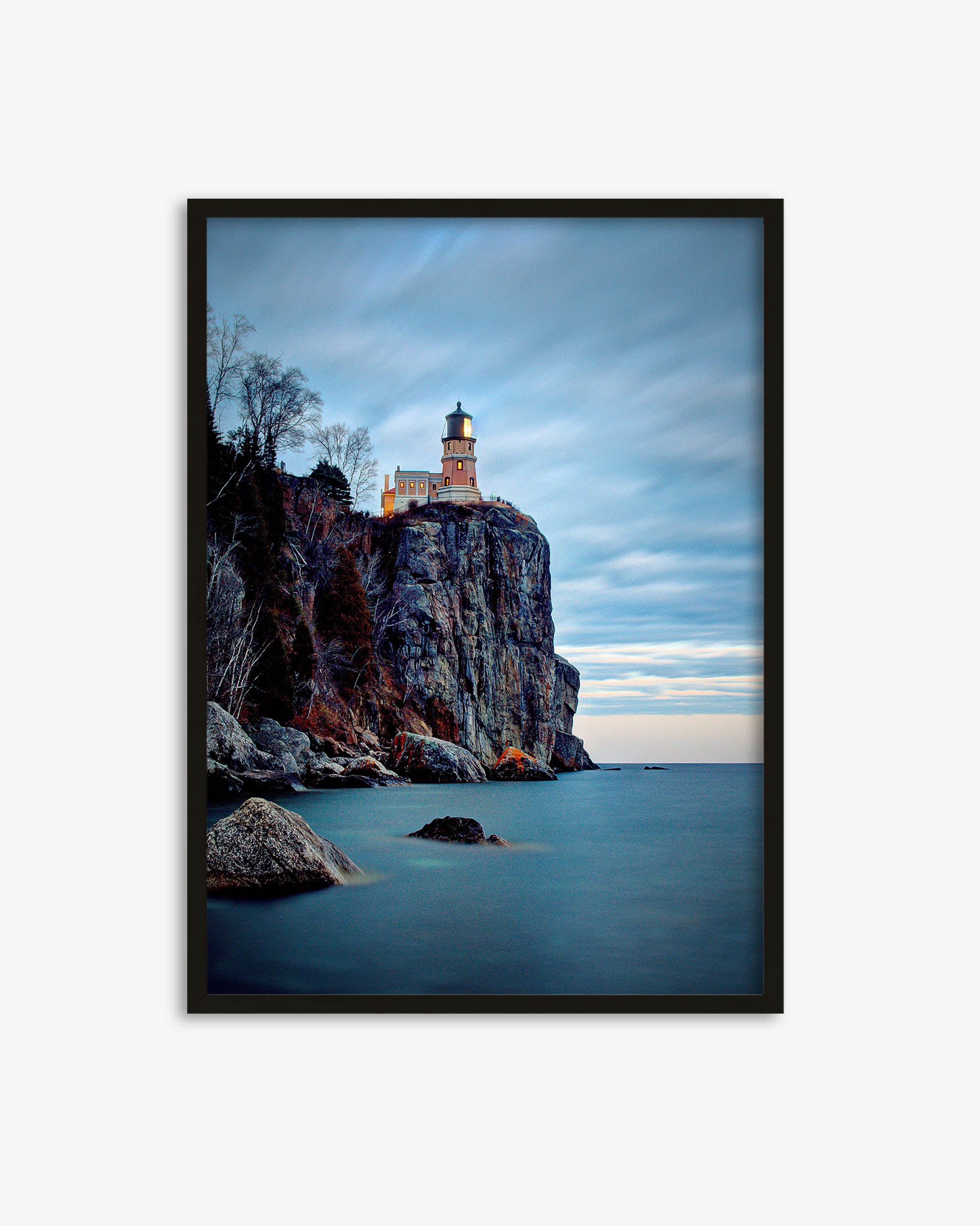 Light House On The Cliff Art Print