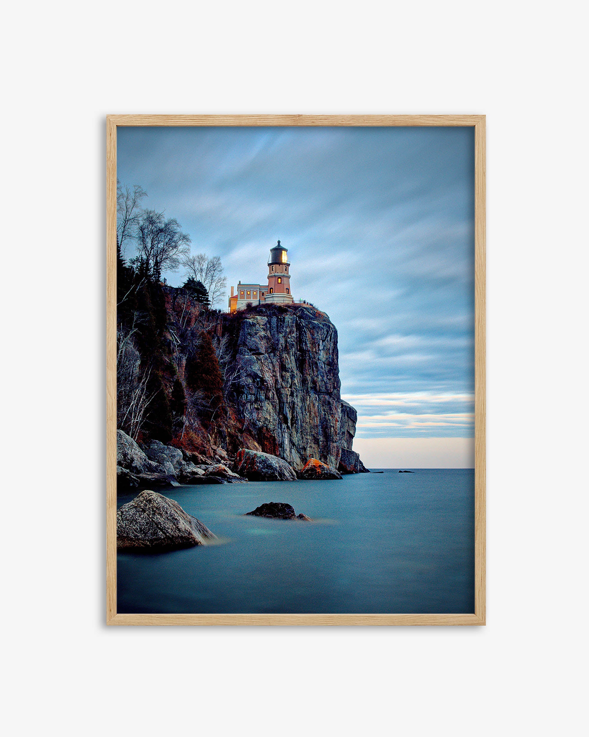 Light House On The Cliff Art Print