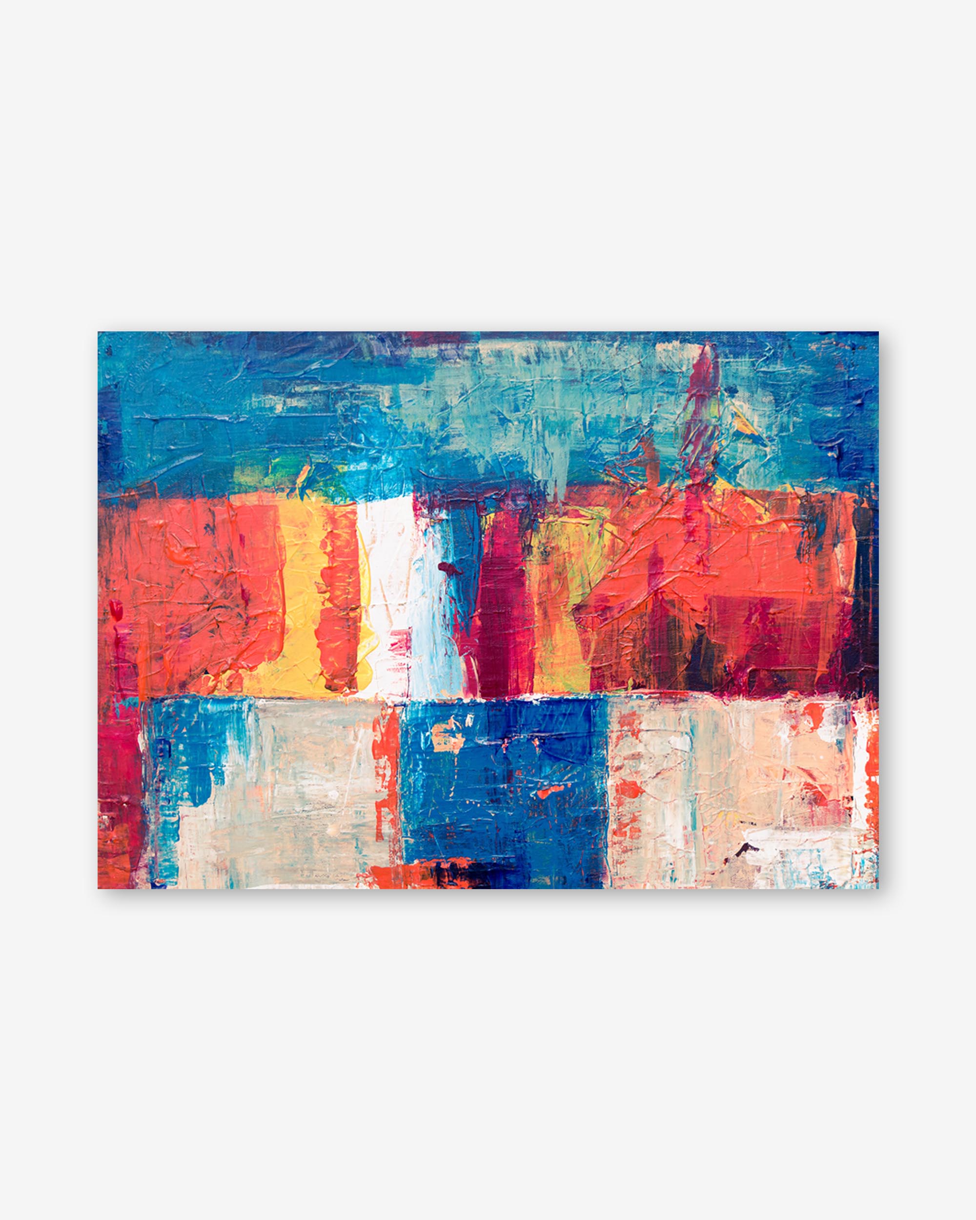 Geometric Abstract Colours II Art Print