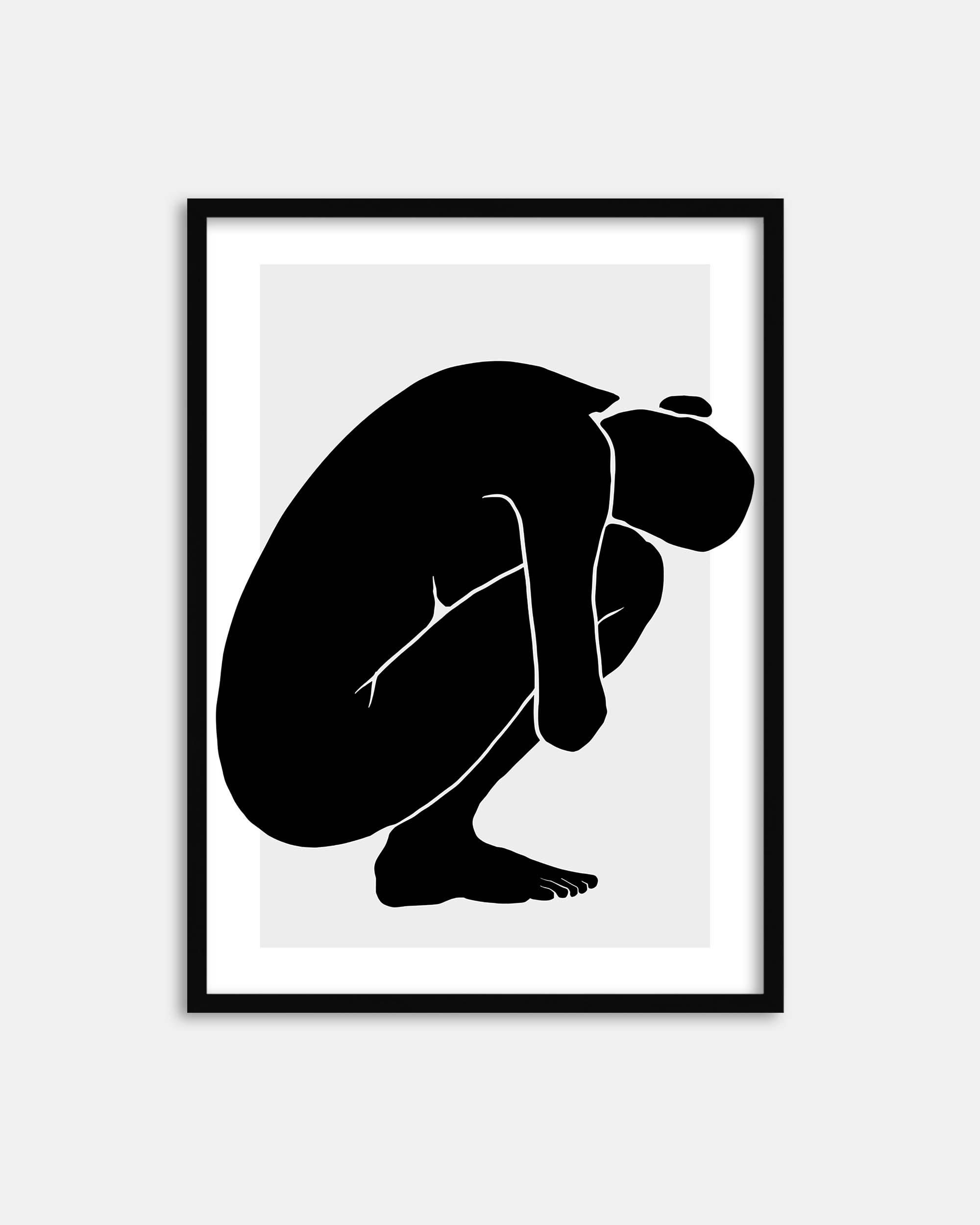 Silhouette Figure Art Print
