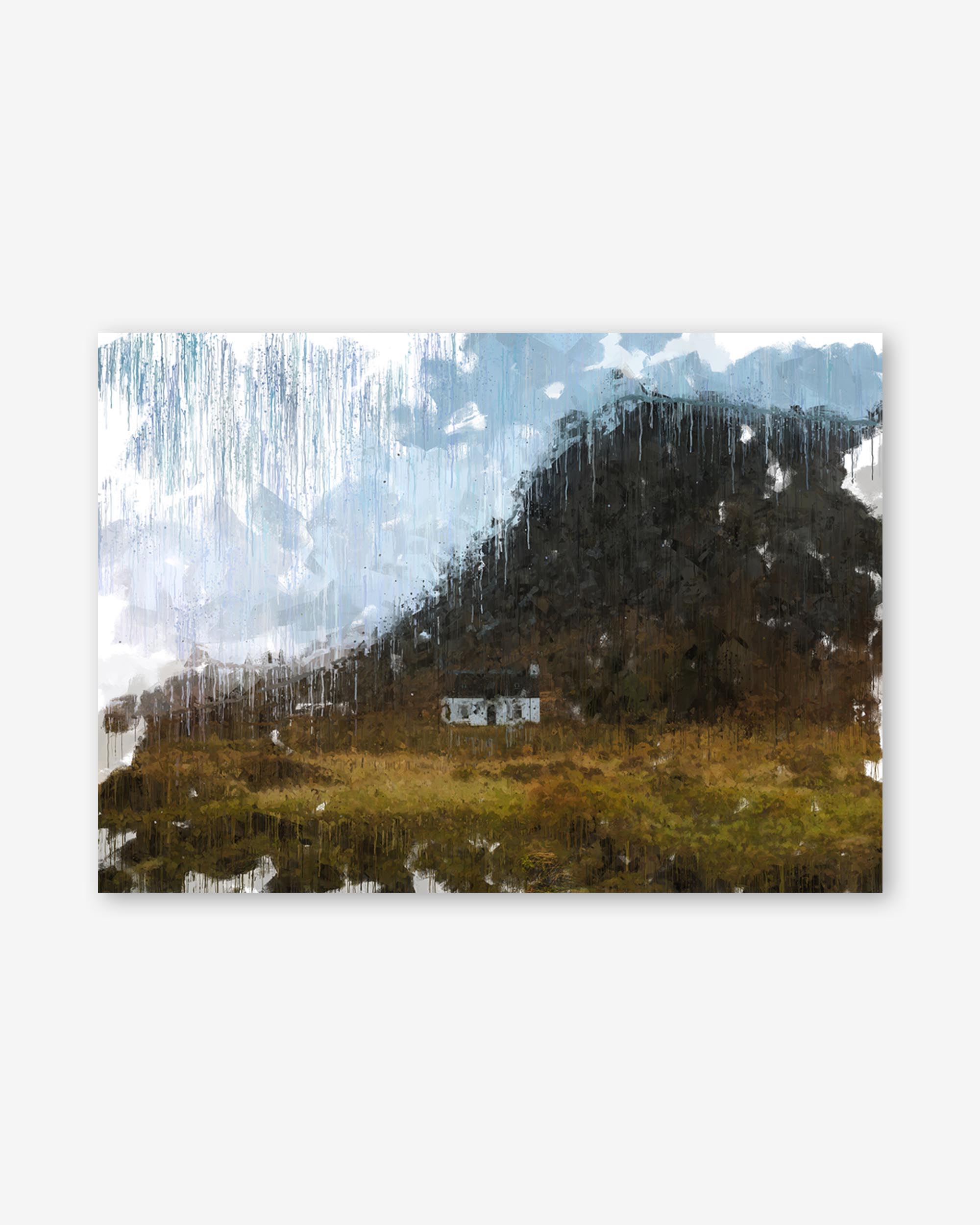 View Over Scottish Hills Art Print