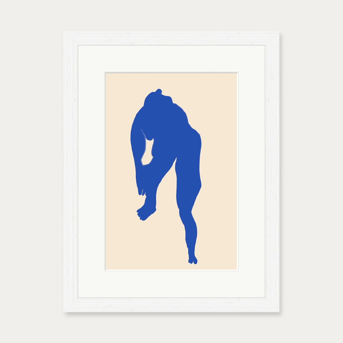 Matisse Female Nude Art Print — 30 x 40 cm — White Frame