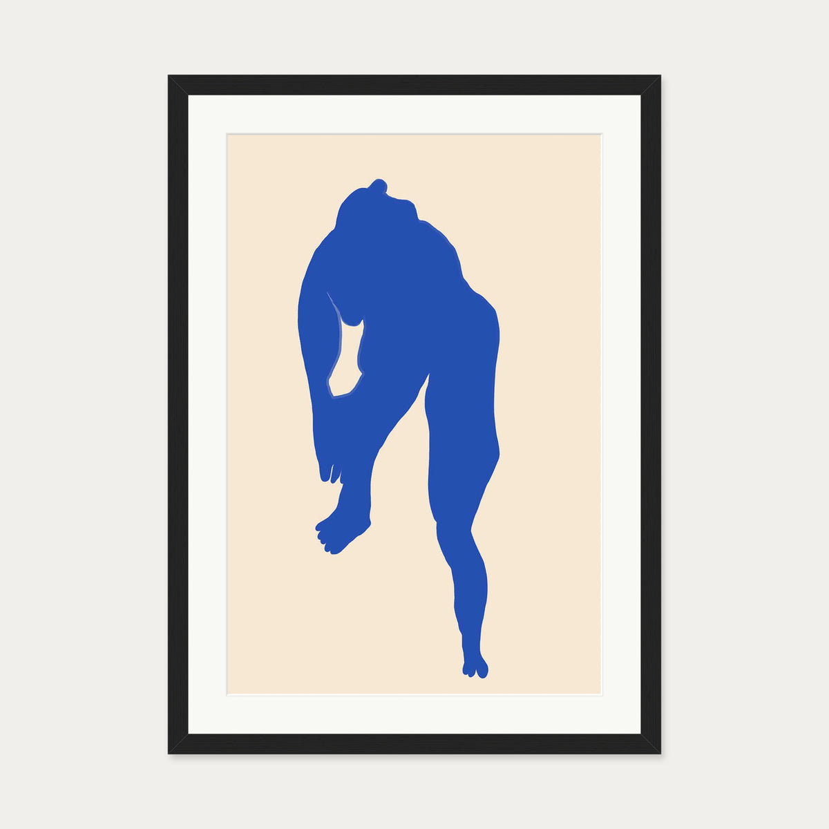 Matisse Female Nude Art Print — 50 x 70 cm — Black Frame