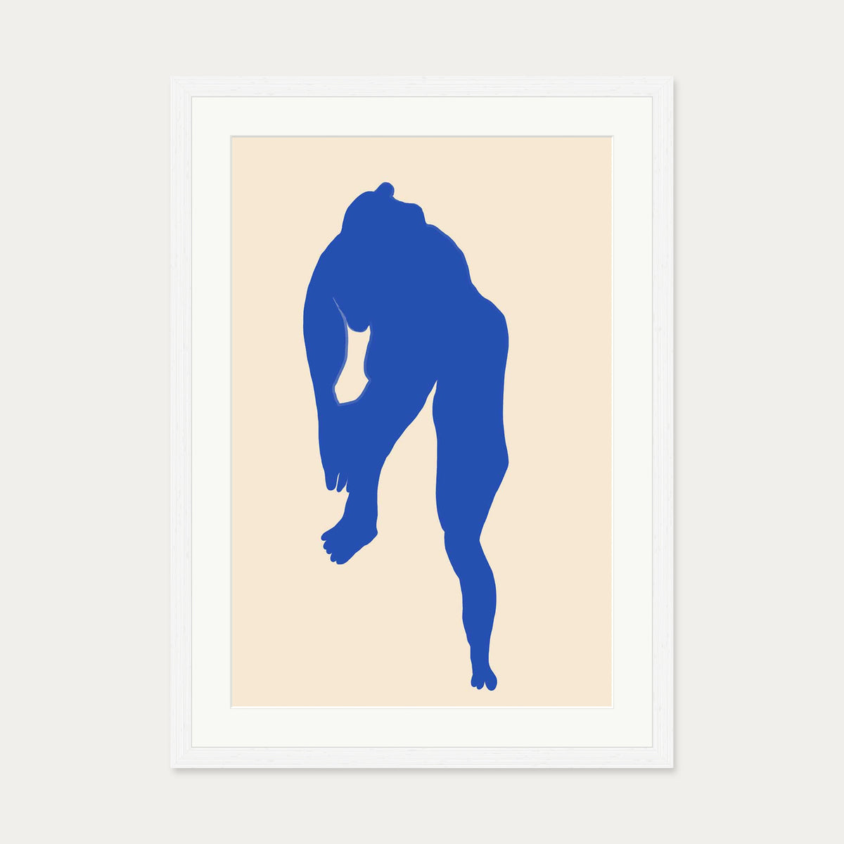 Matisse Female Nude Art Print — 50 x 70 cm — White Frame