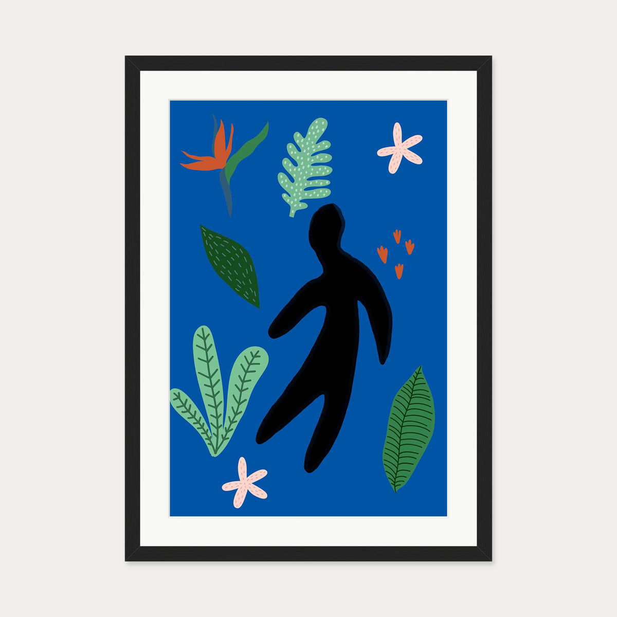 Matisse Nude Art Print — 50 x 70 cm — Black Frame