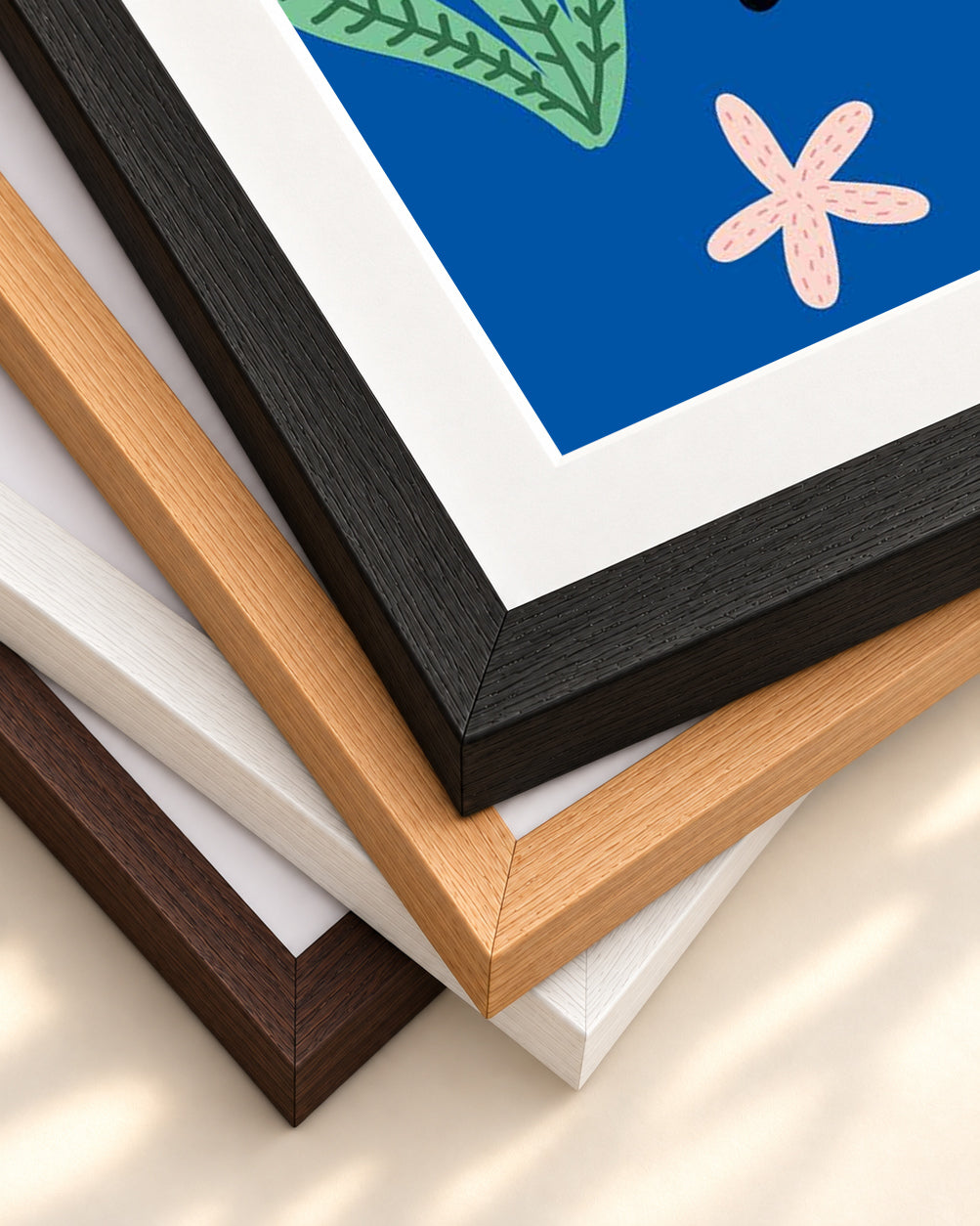 Matisse Nude Art Print — framed print corner with 5 cm mount and bevel