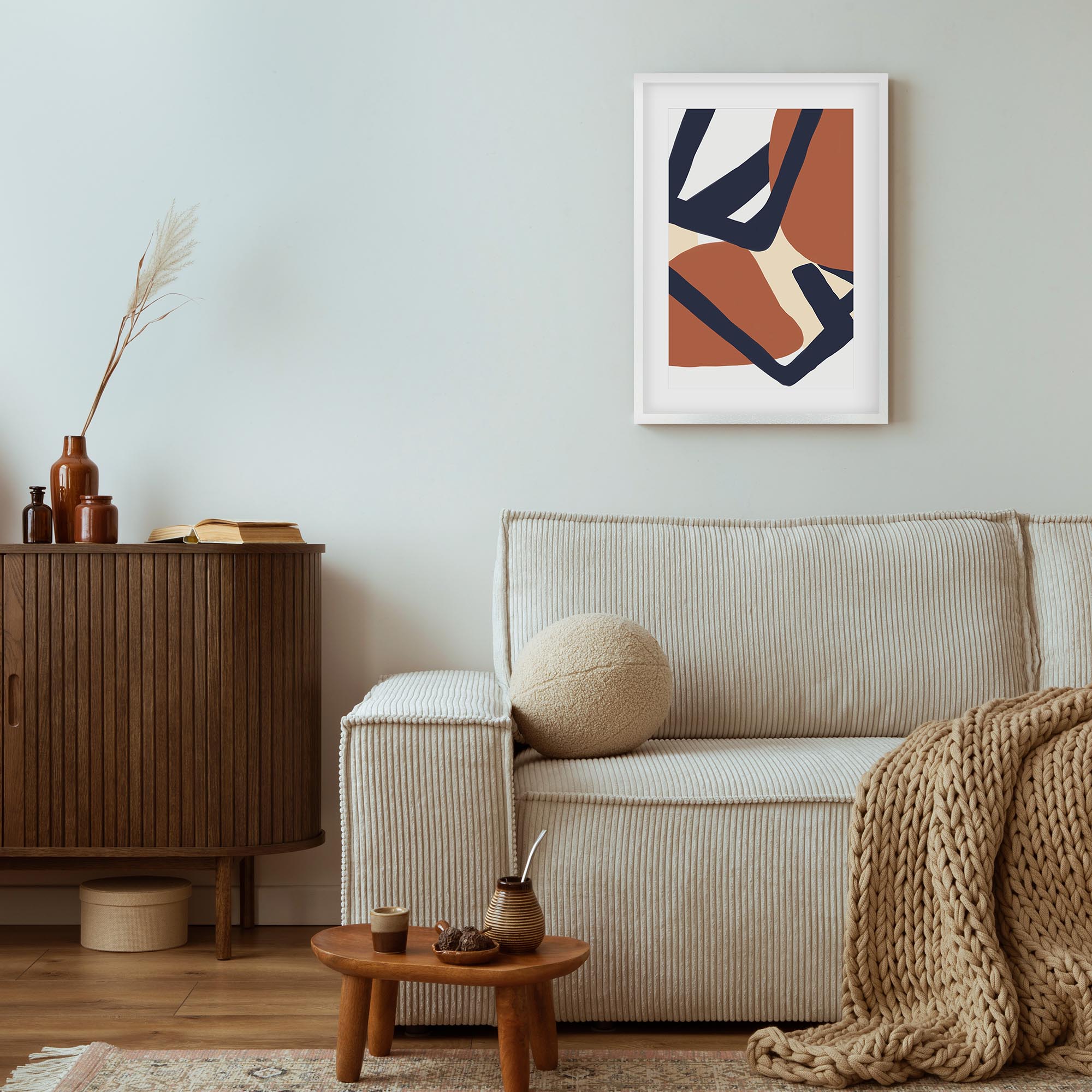Modern Mid Century Framed Art