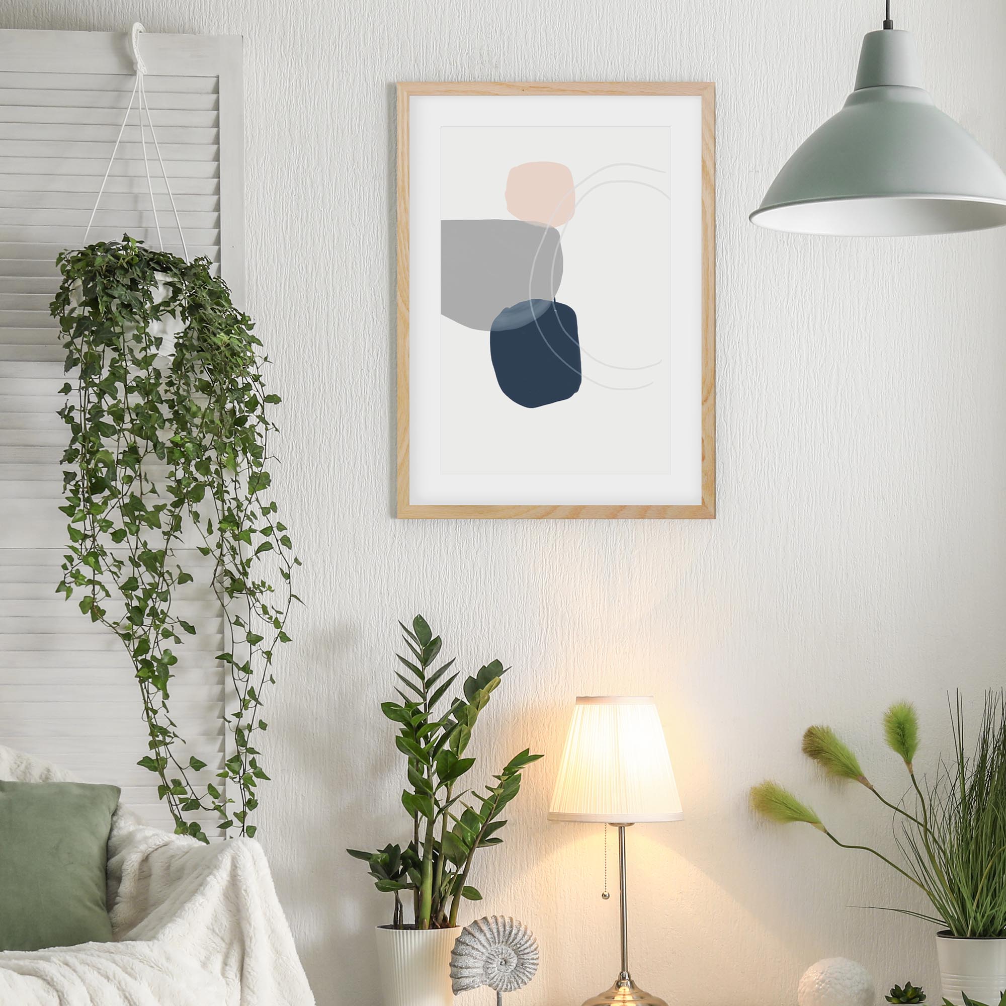 Minimal Abstract Shapes 3 Framed Art