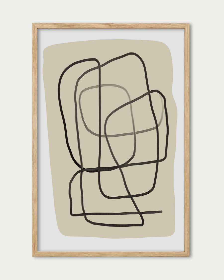 Line Art Prints | Line Drawings | Framed Wall Art – Abstract House