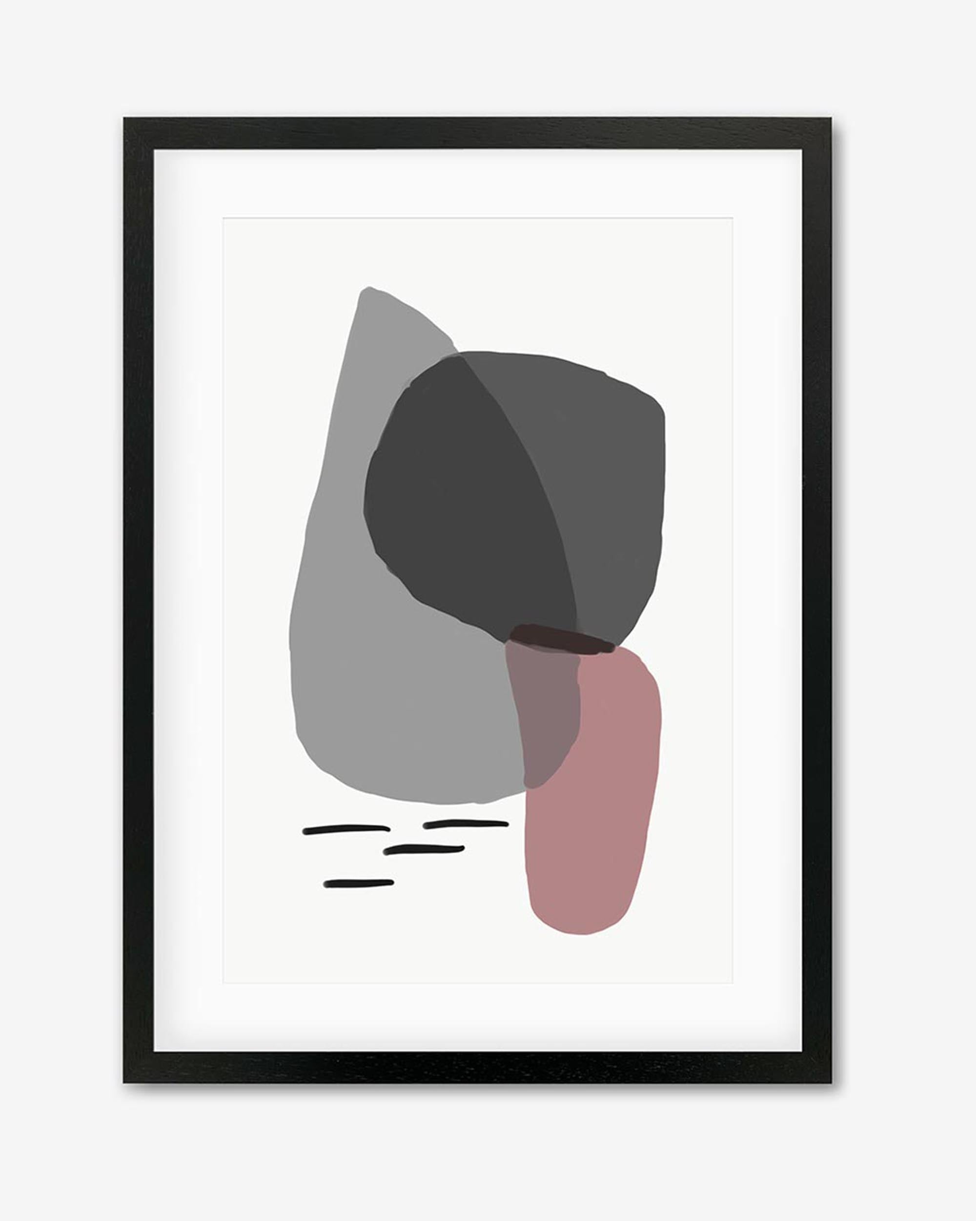 Minimal Abstract Shapes 2 Framed Art