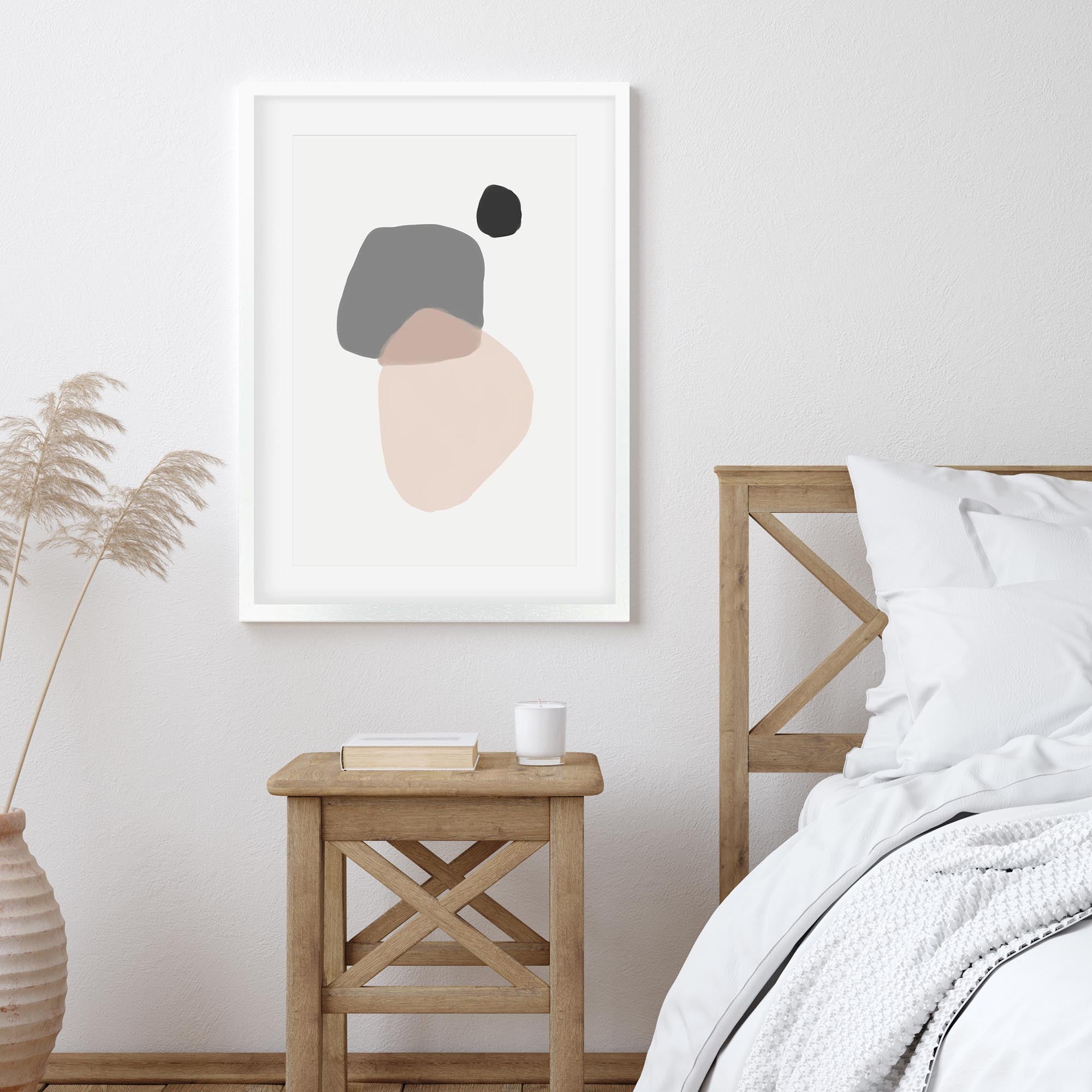 Minimal Abstract Shapes Framed Art